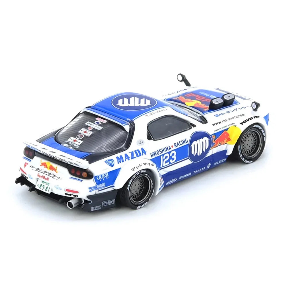 Premium scale diecast model car – *PRE-ORDER* Mazda RX7 (FD3S) "Pandem Rocket Bunny" Madbul Madlab Collection 001, 1:64 Scale Collectible