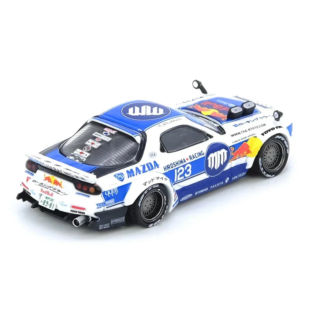 Premium scale diecast model car – *PRE-ORDER* Mazda RX7 (FD3S) "Pandem Rocket Bunny" Madbul Madlab Collection 001, 1:64 Scale Collectible
