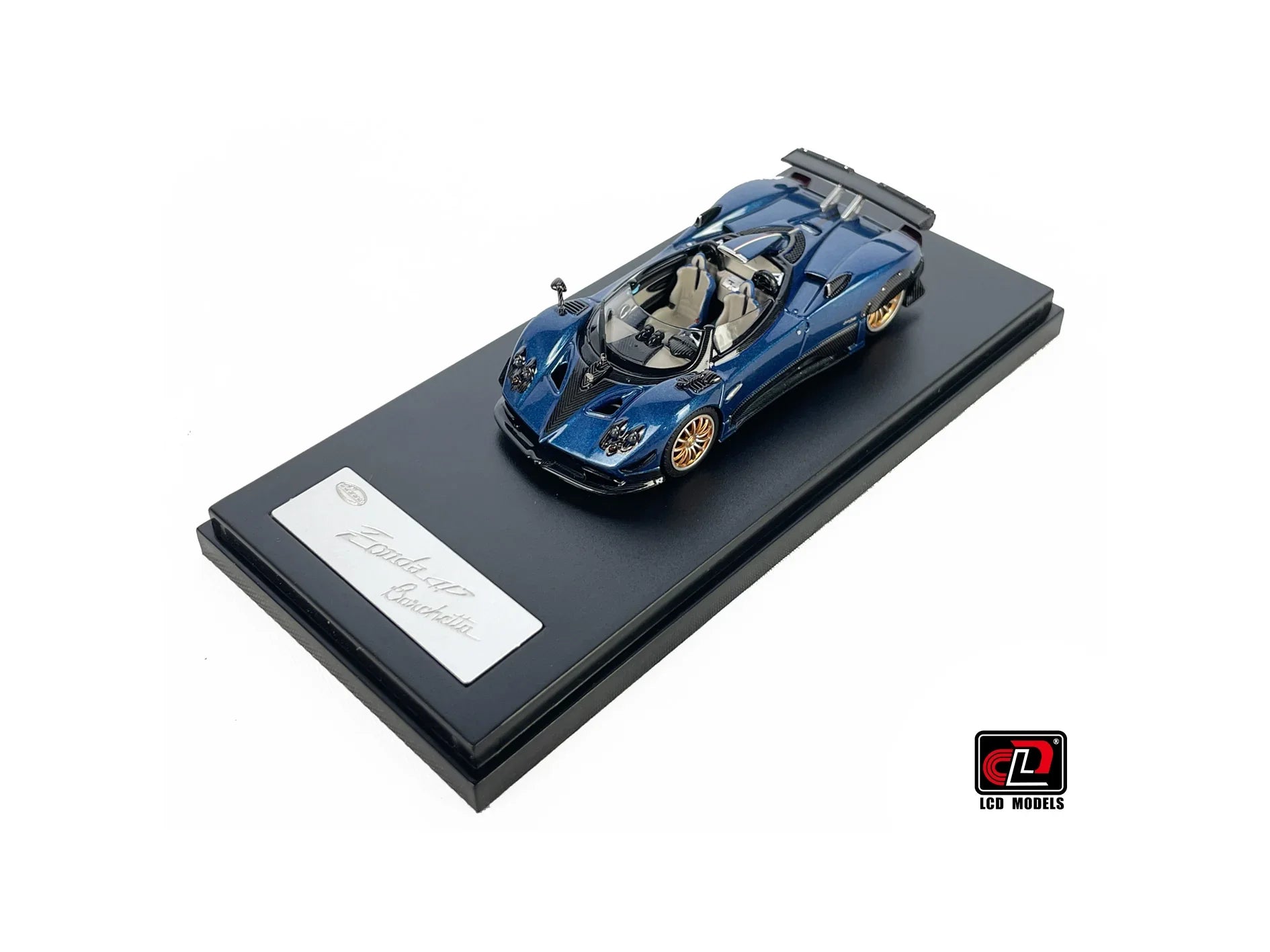 Premium scale diecast model car – Pagani Zonda HP Barchetta, 1:64 Scale (Blue) Collectible