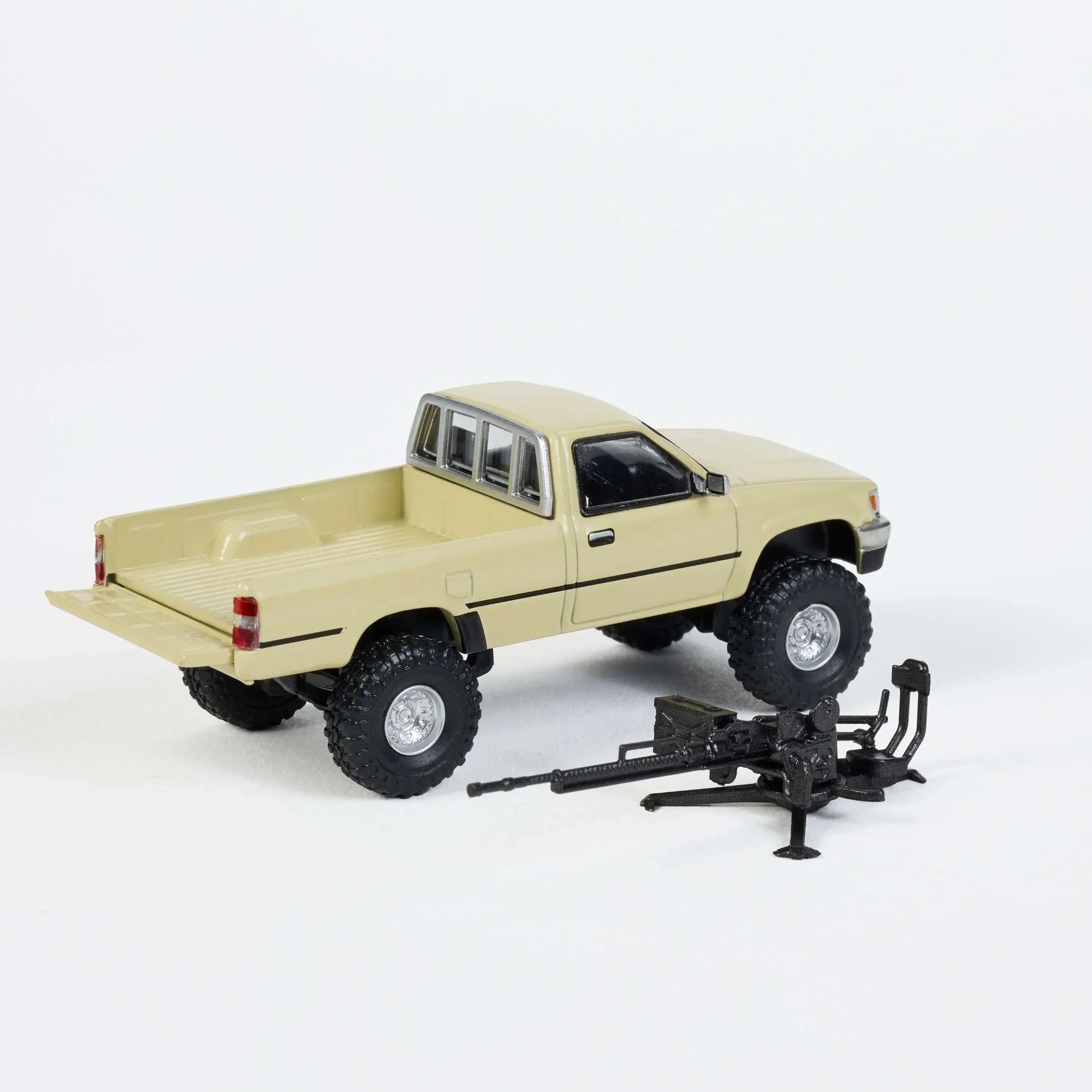 Premium scale diecast model car – Toyota Hilux Ln107 1994, 1:64 Scale (Beige) Collectible