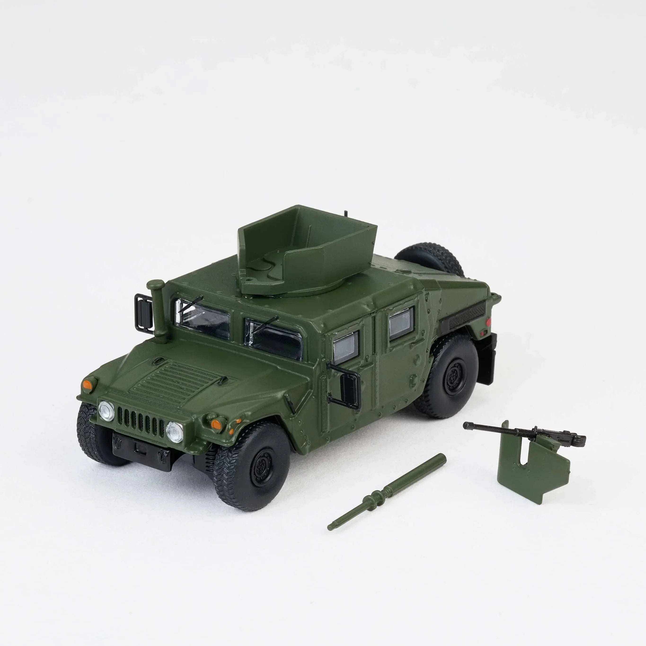 Premium scale diecast model car – M1151 Enhanced Armament Carrier, 1:64 Scale (Army Green) Collectible