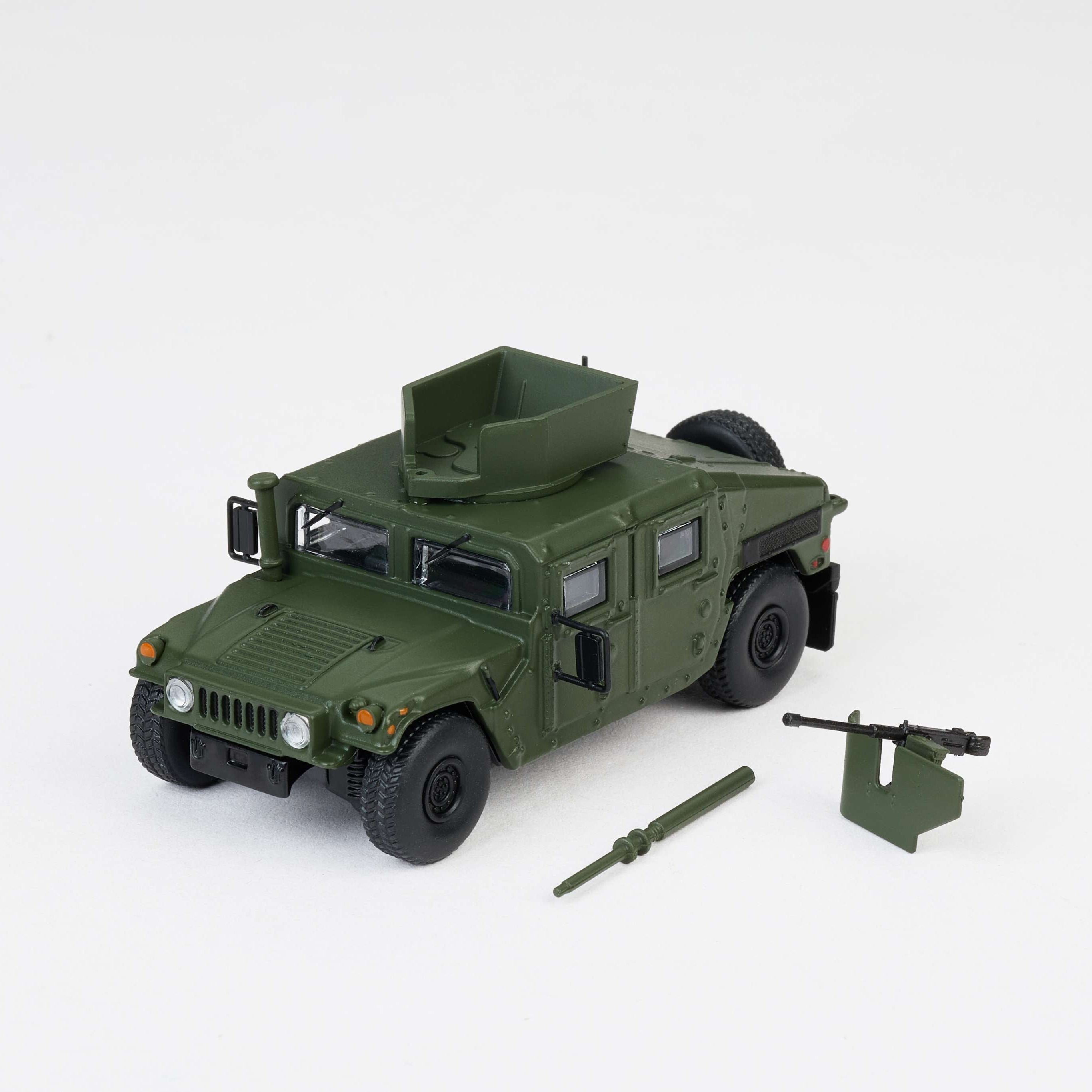 Premium scale diecast model car – M1151 Enhanced Armament Carrier, 1:64 Scale (Army Green) Collectible
