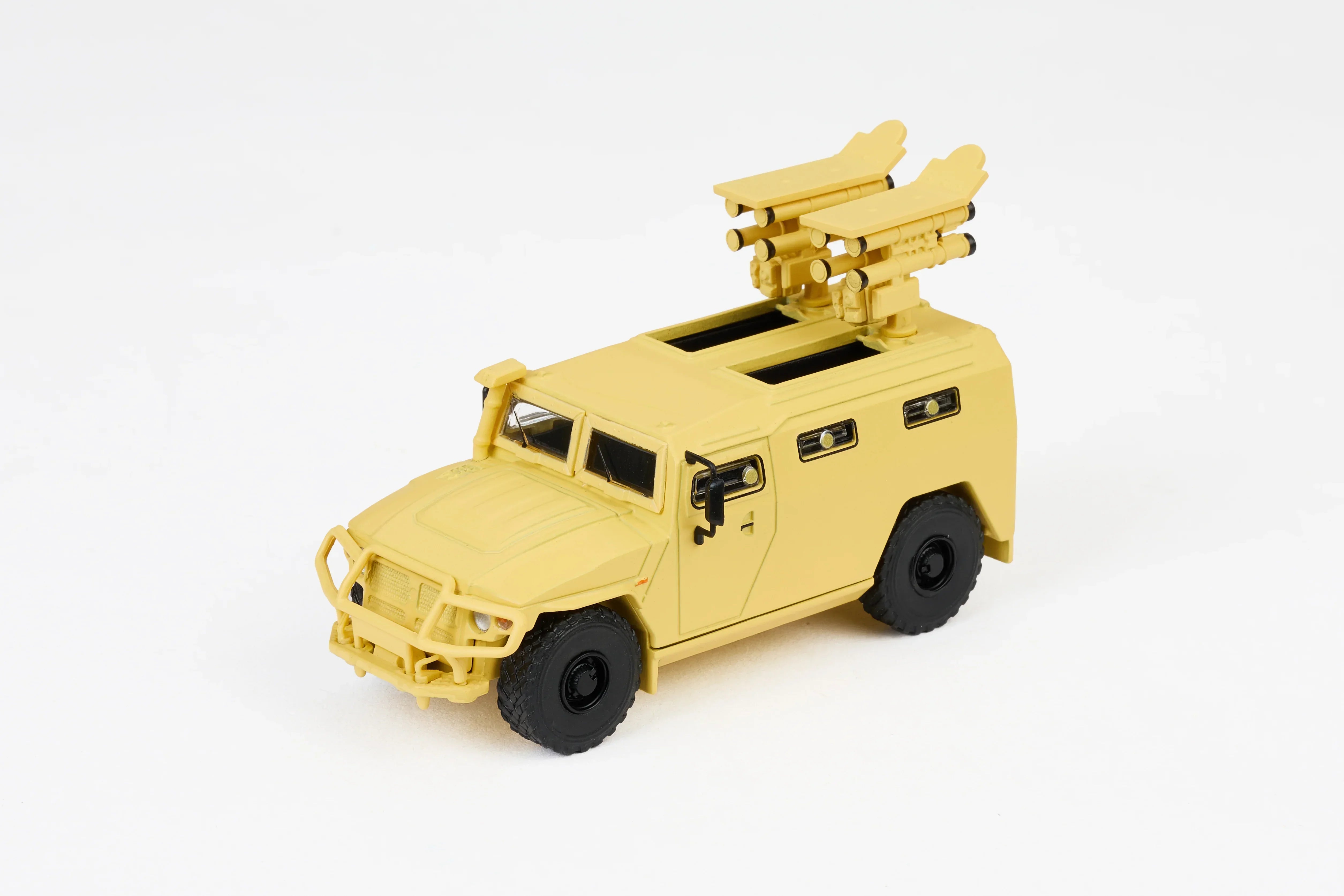 Premium scale diecast model car – Gaz Tiger Armoured Vehicle, 1:64 Scale (Brown) Collectible
