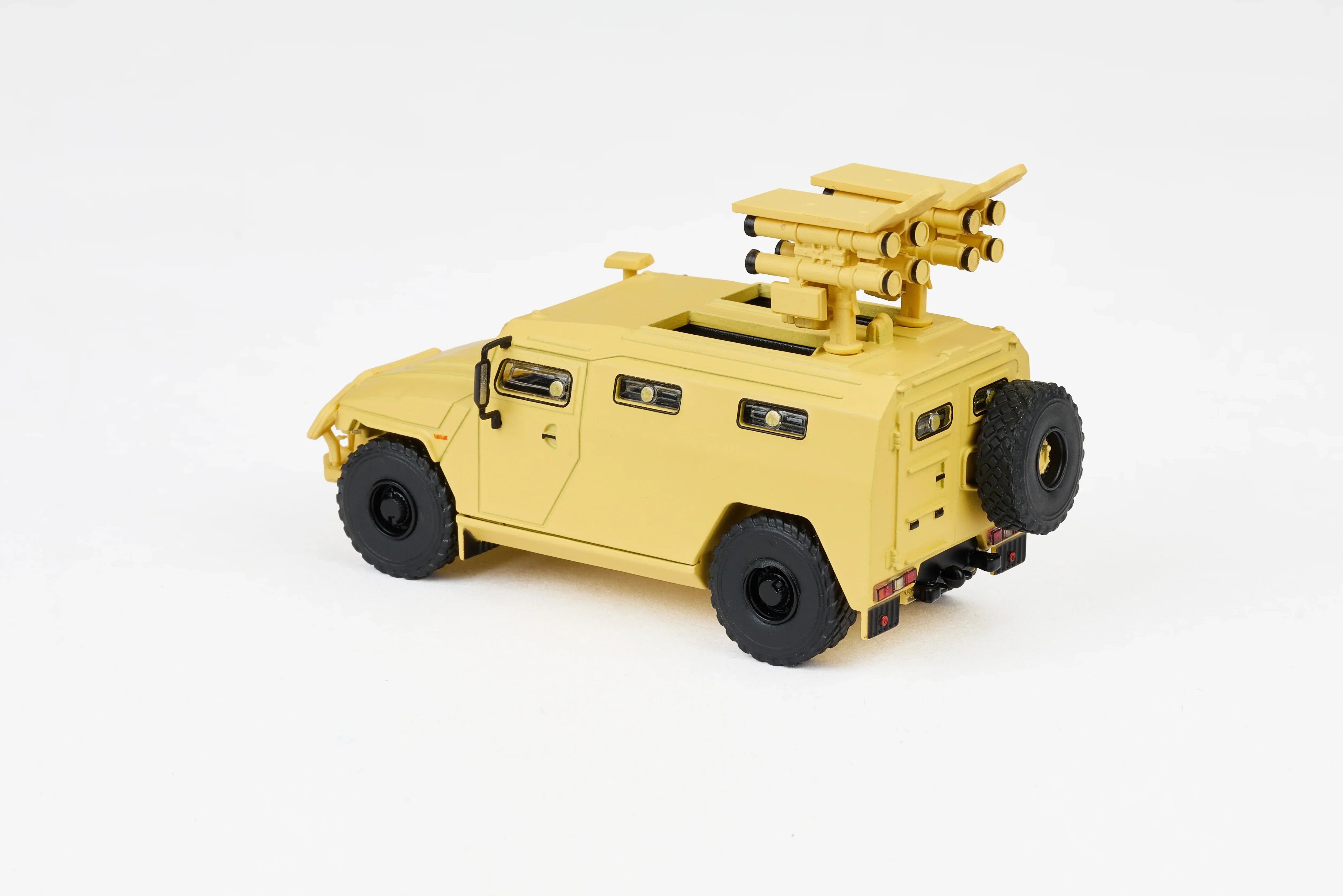 Premium scale diecast model car – Gaz Tiger Armoured Vehicle, 1:64 Scale (Brown) Collectible