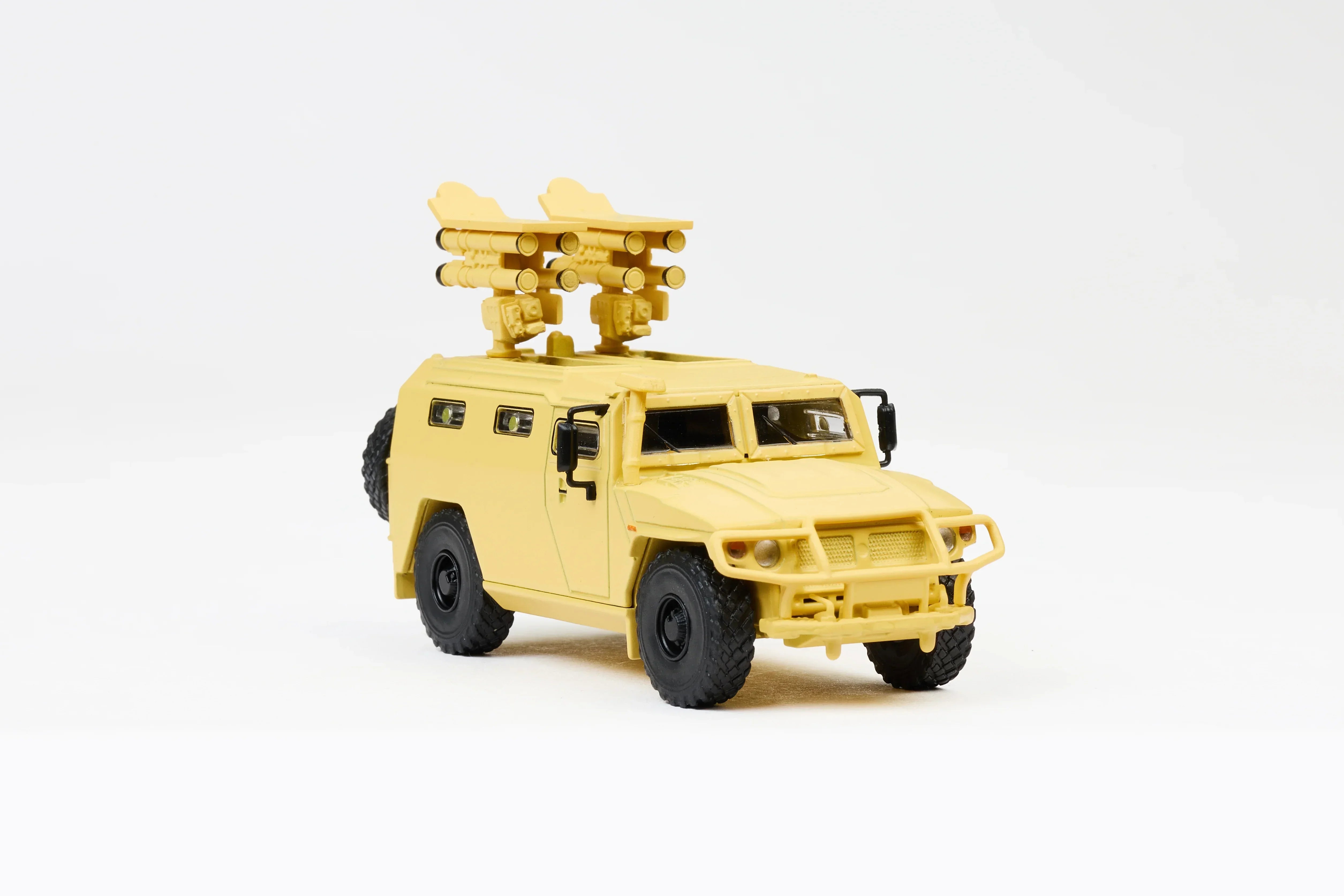 Premium scale diecast model car – Gaz Tiger Armoured Vehicle, 1:64 Scale (Brown) Collectible