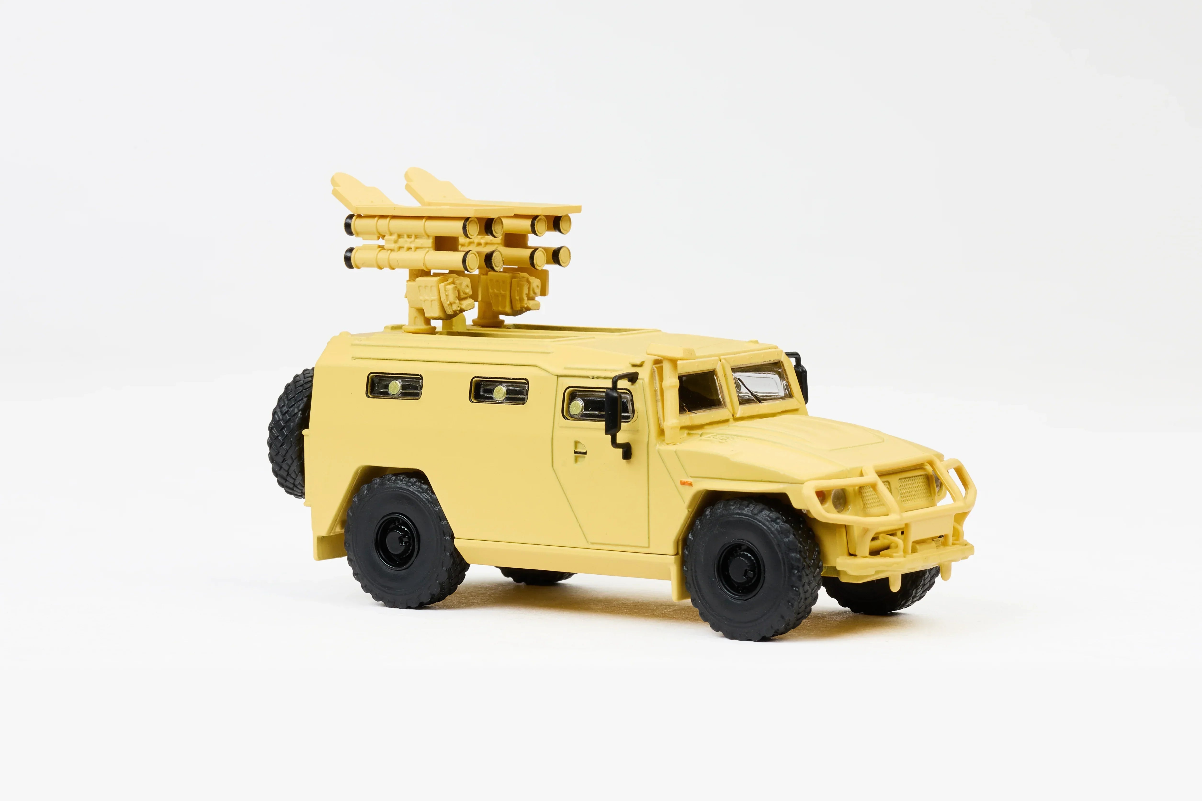 Premium scale diecast model car – Gaz Tiger Armoured Vehicle, 1:64 Scale (Brown) Collectible