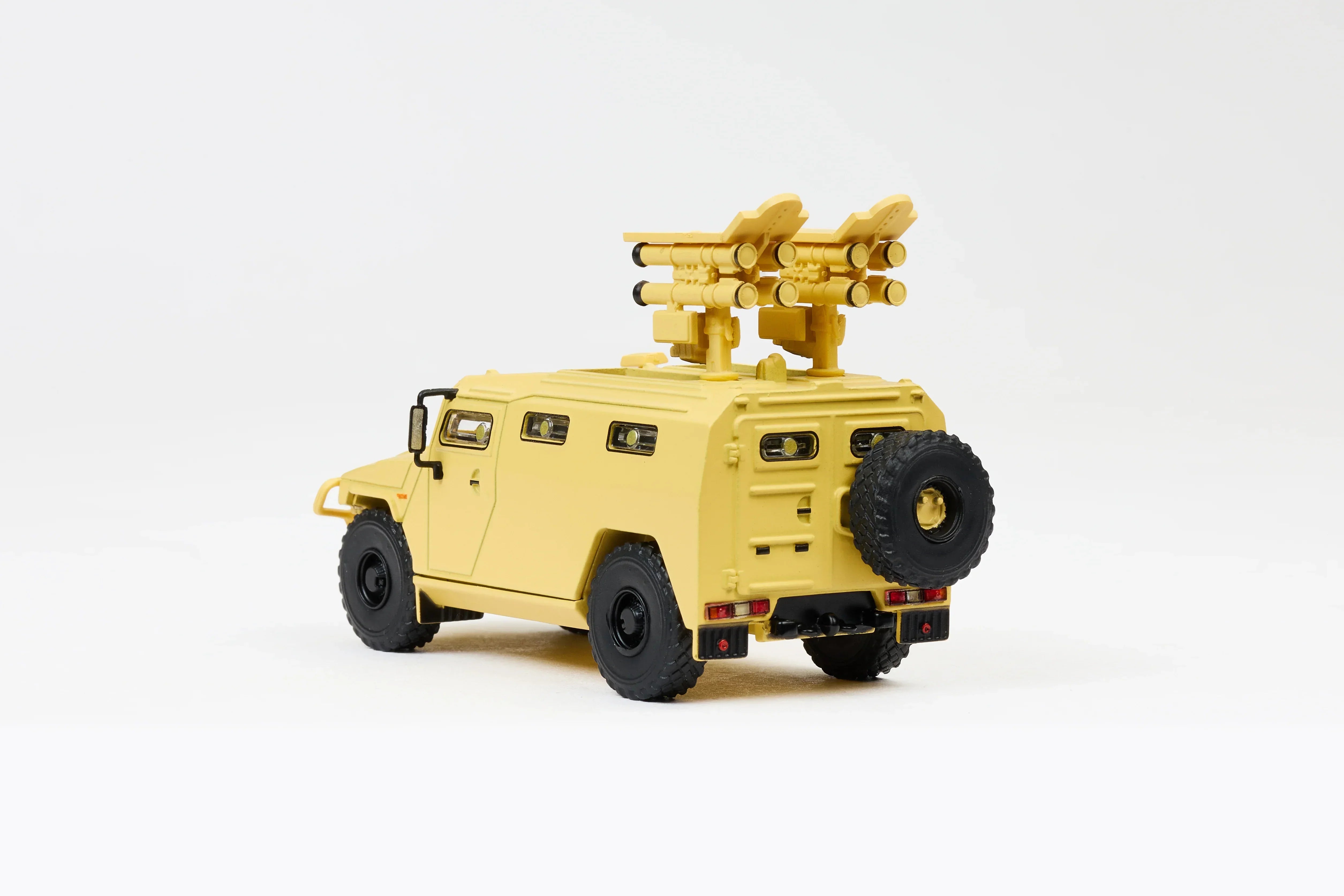 Premium scale diecast model car – Gaz Tiger Armoured Vehicle, 1:64 Scale (Brown) Collectible