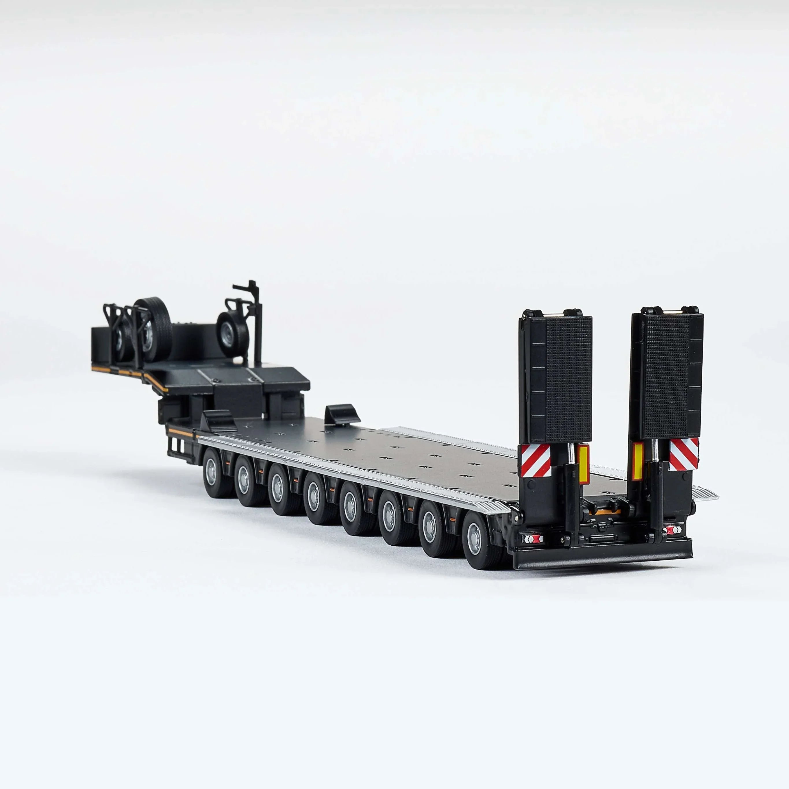 Premium scale diecast model car – Scania Eight-Axis Semi-Low Deck Trailer, 1:64 Scale (Black) Collectible