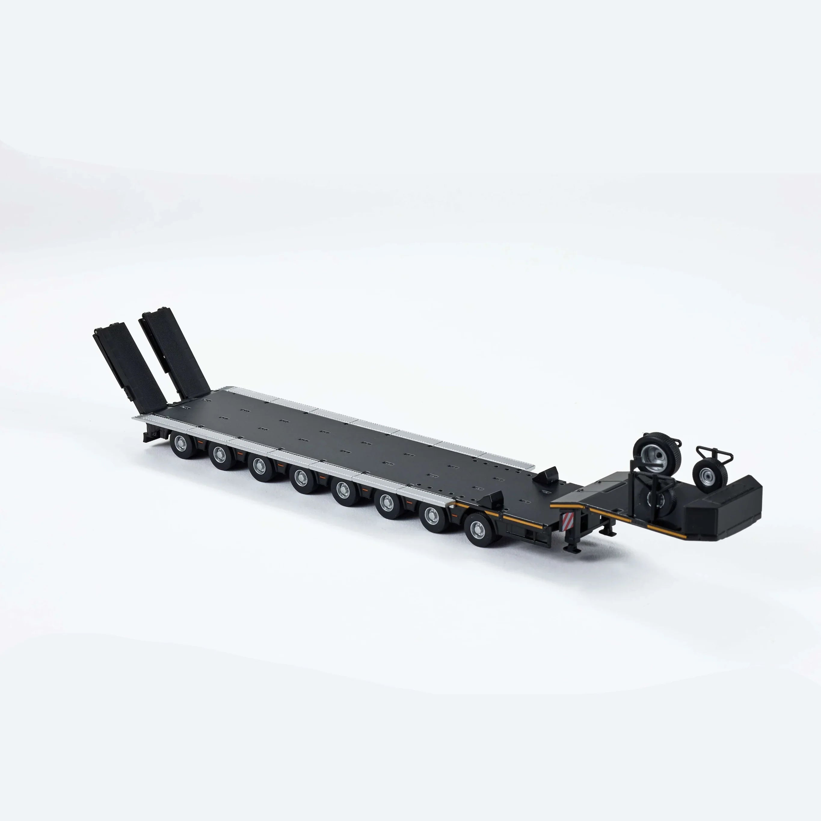 Premium scale diecast model car – Scania Eight-Axis Semi-Low Deck Trailer, 1:64 Scale (Black) Collectible