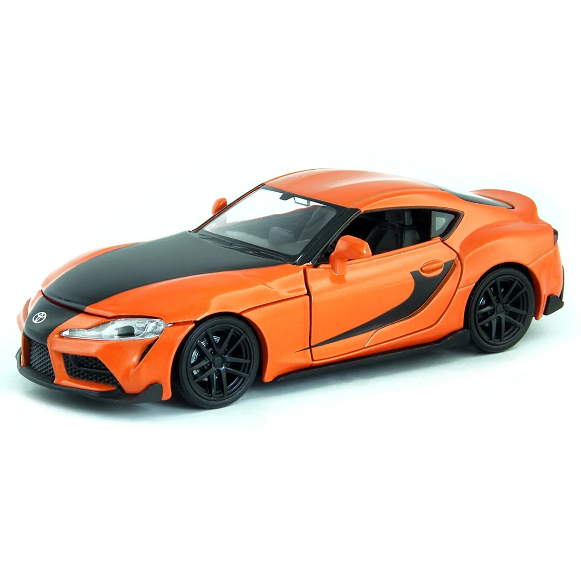 Premium scale diecast model car – Toyota Supra 2020, 1:32 Scale (Orange) Collectible