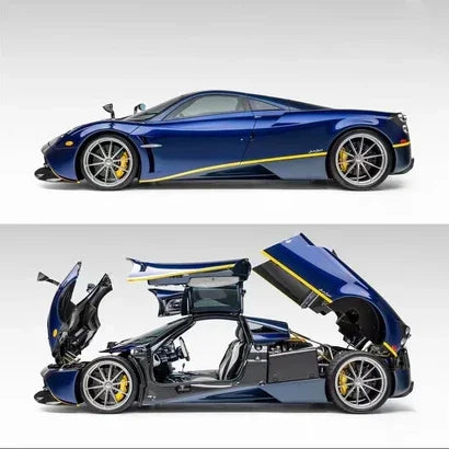 Premium scale diecast model car – Pagani Huayra Coupe, 1:64 Scale (Blue) Collectible