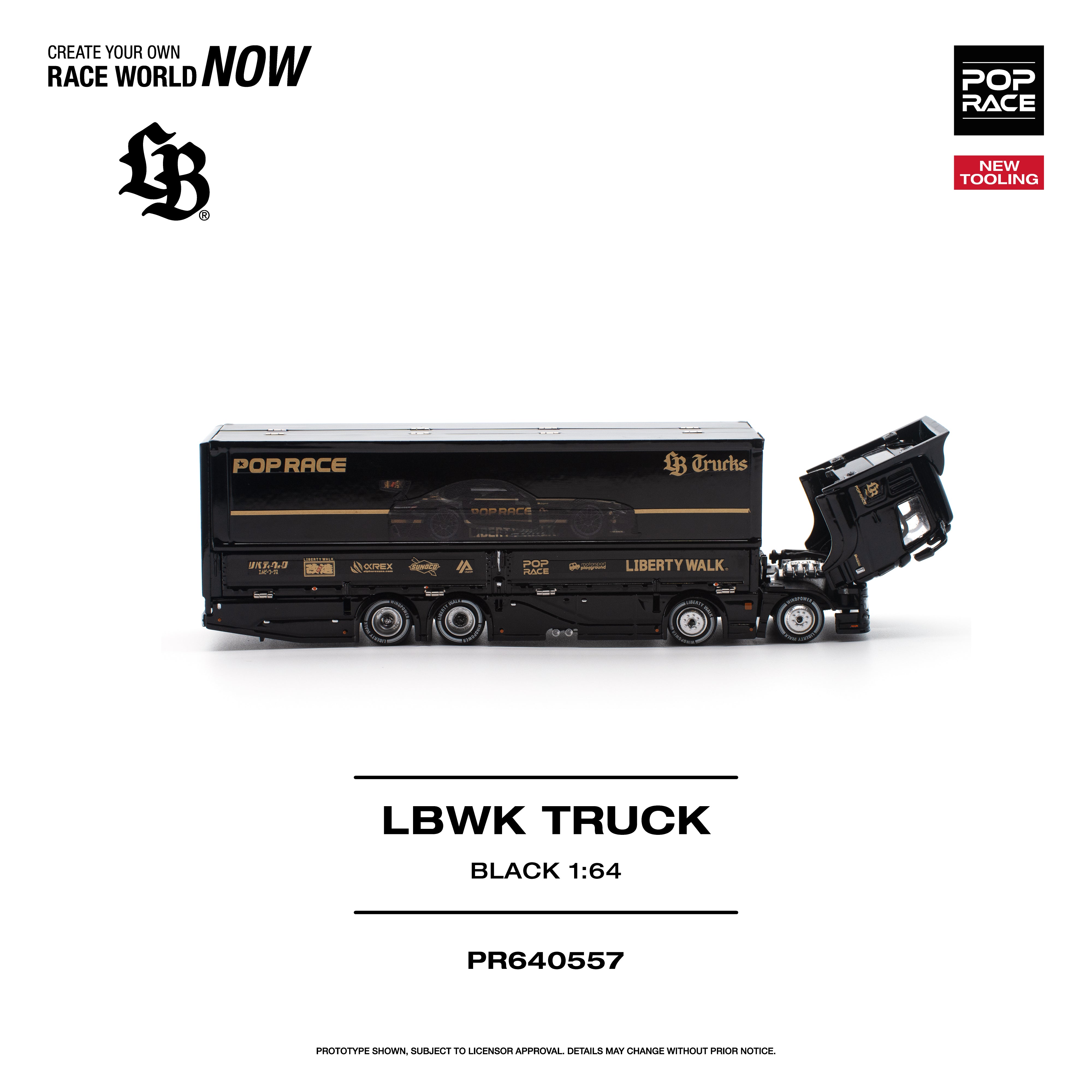 *PRE-ORDER* LBWK Truck, 1:64 Scale (Black)