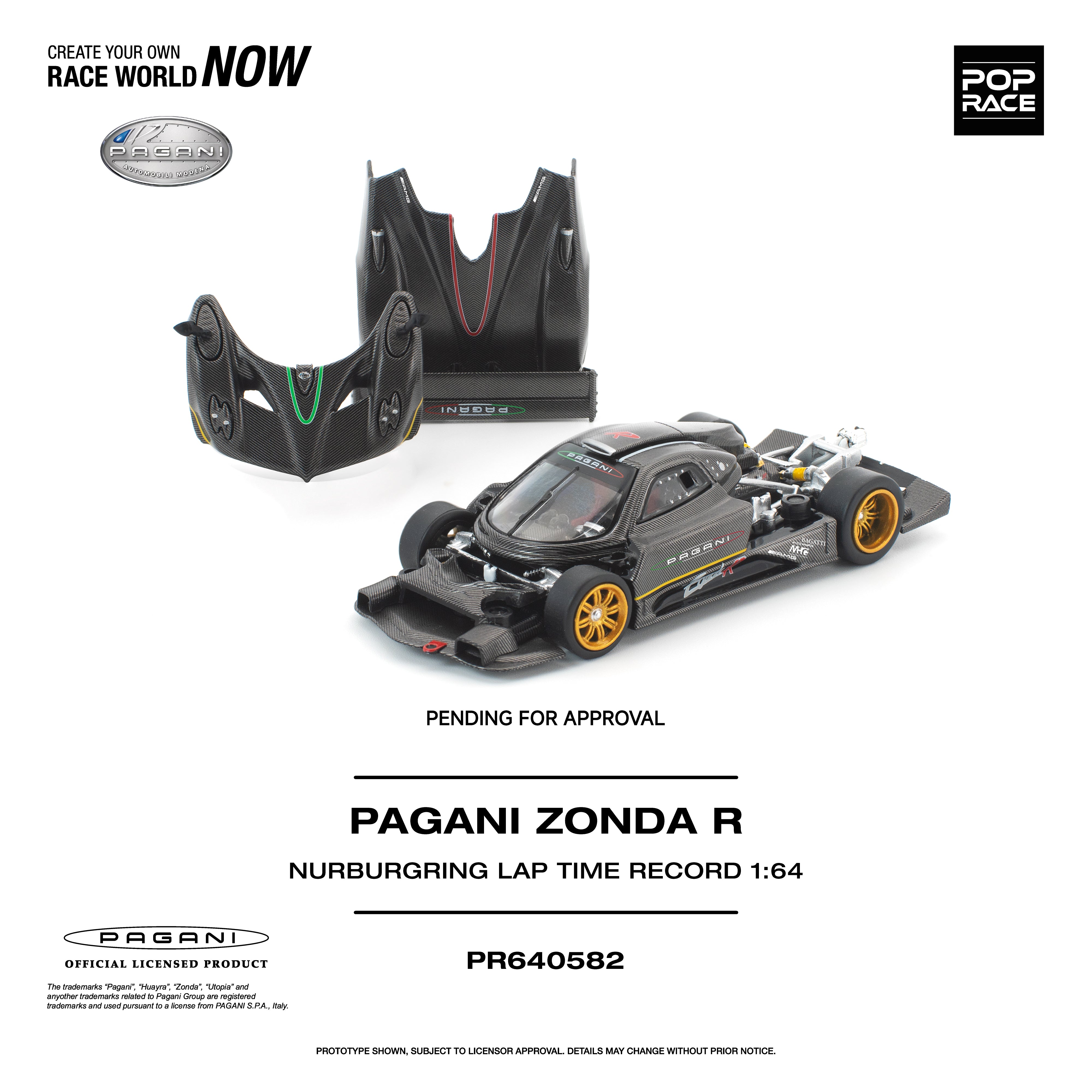 *PRE-ORDER* Pagani Zonda R Nurburgring LAP Time Record, 1:64 Scale