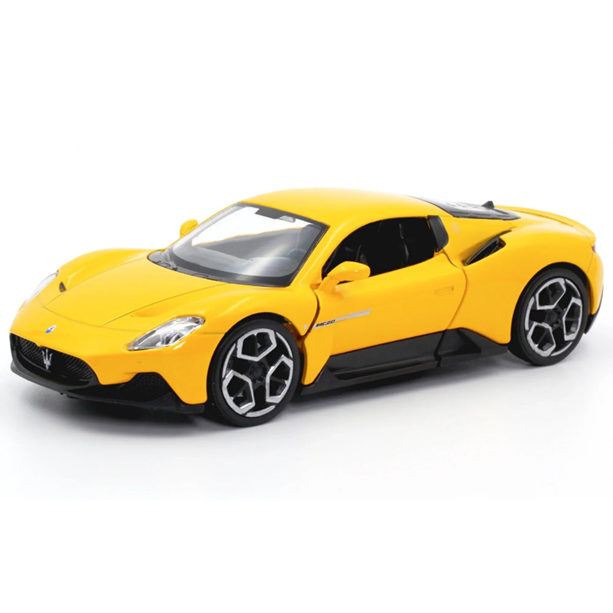 Premium scale diecast model car – Maserati MC20, 1:32 Scale (Yellow) Collectible