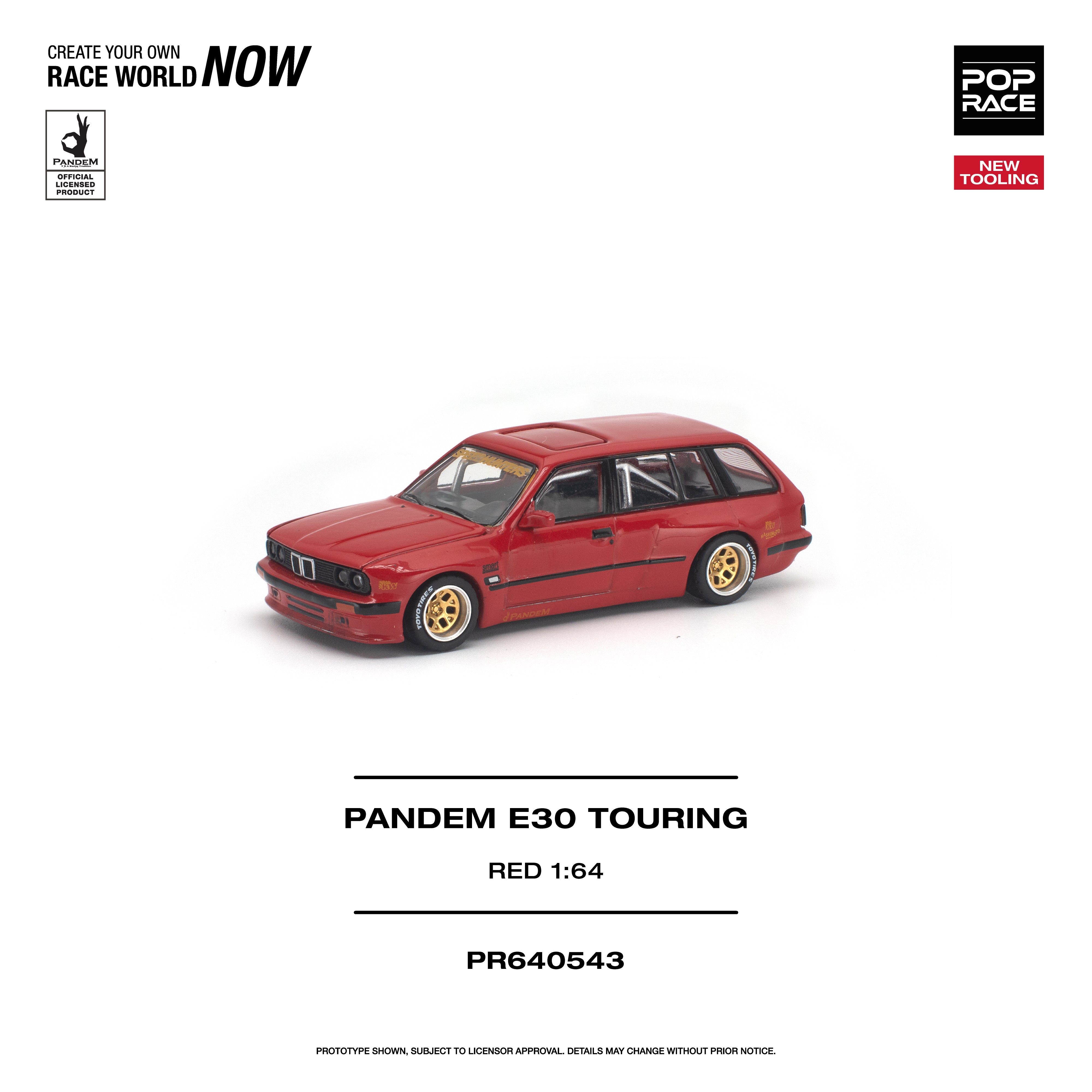 *PRE-ORDER* Pandem E30 Touring, 1:64 Scale (Red)