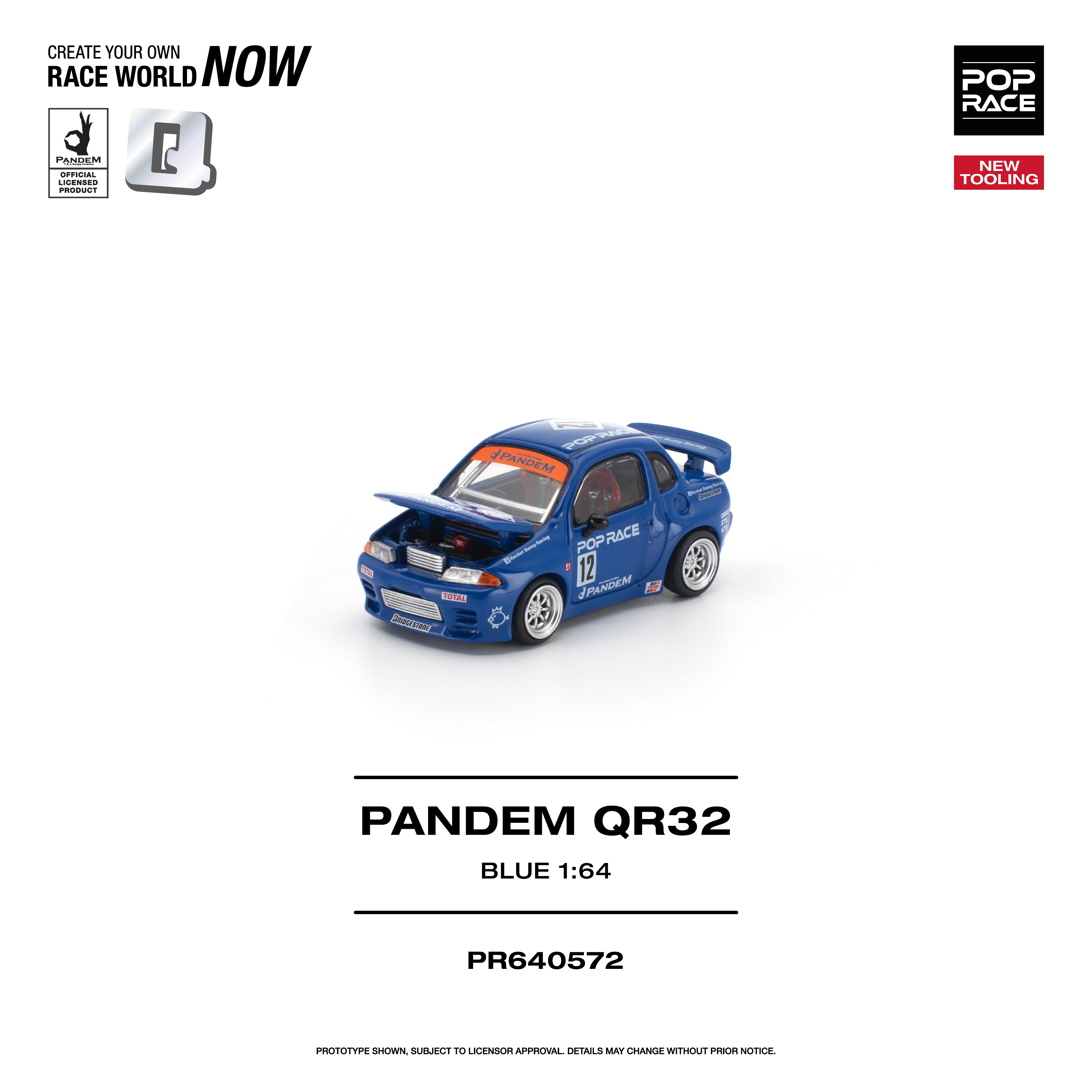 *PRE-ORDER* Pandem QR32, 1:64 Scale (Blue)