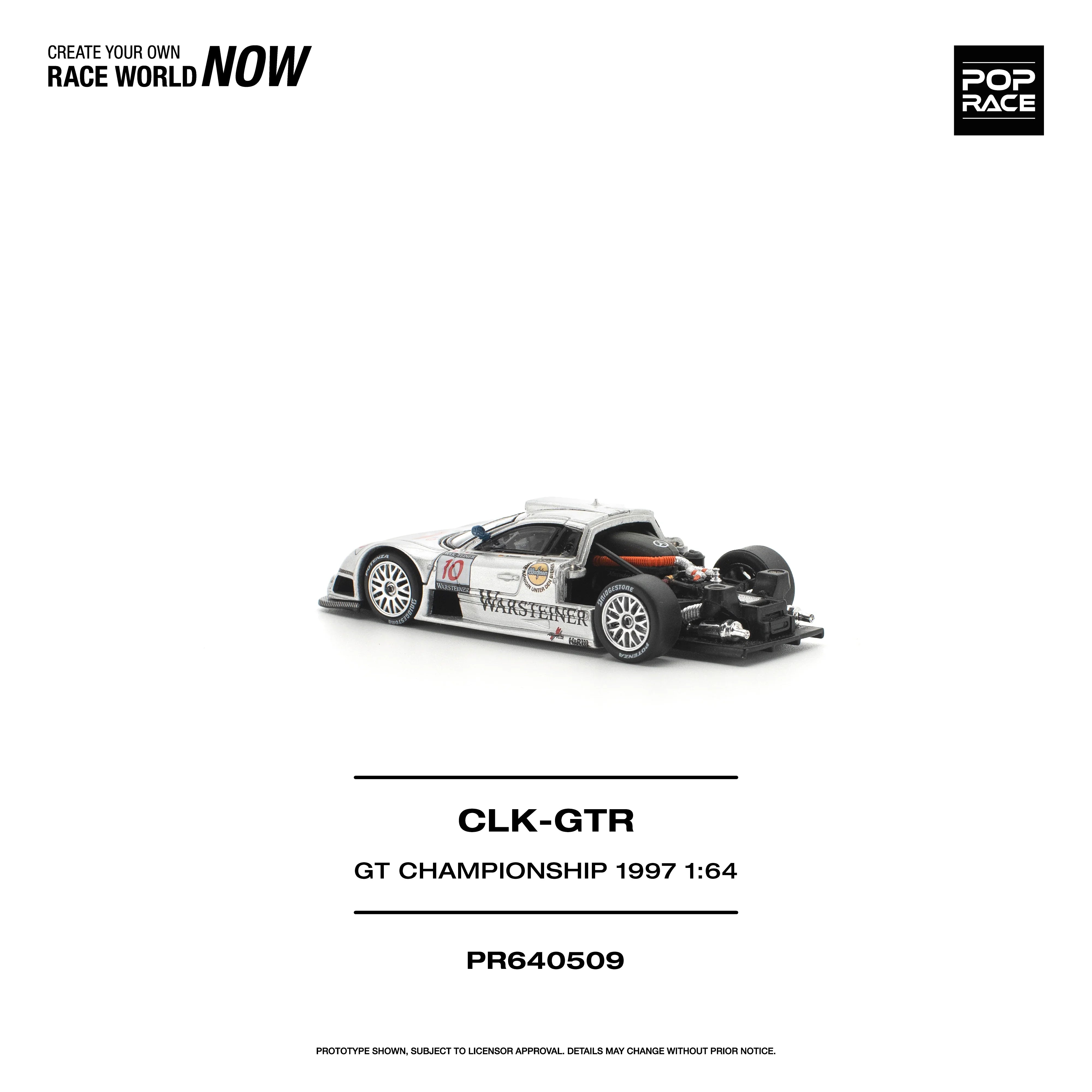 *PRE-ORDER* Mercedes-Benz AMG CLK GTR FIA GT Championship 1997, 1:64 Scale
