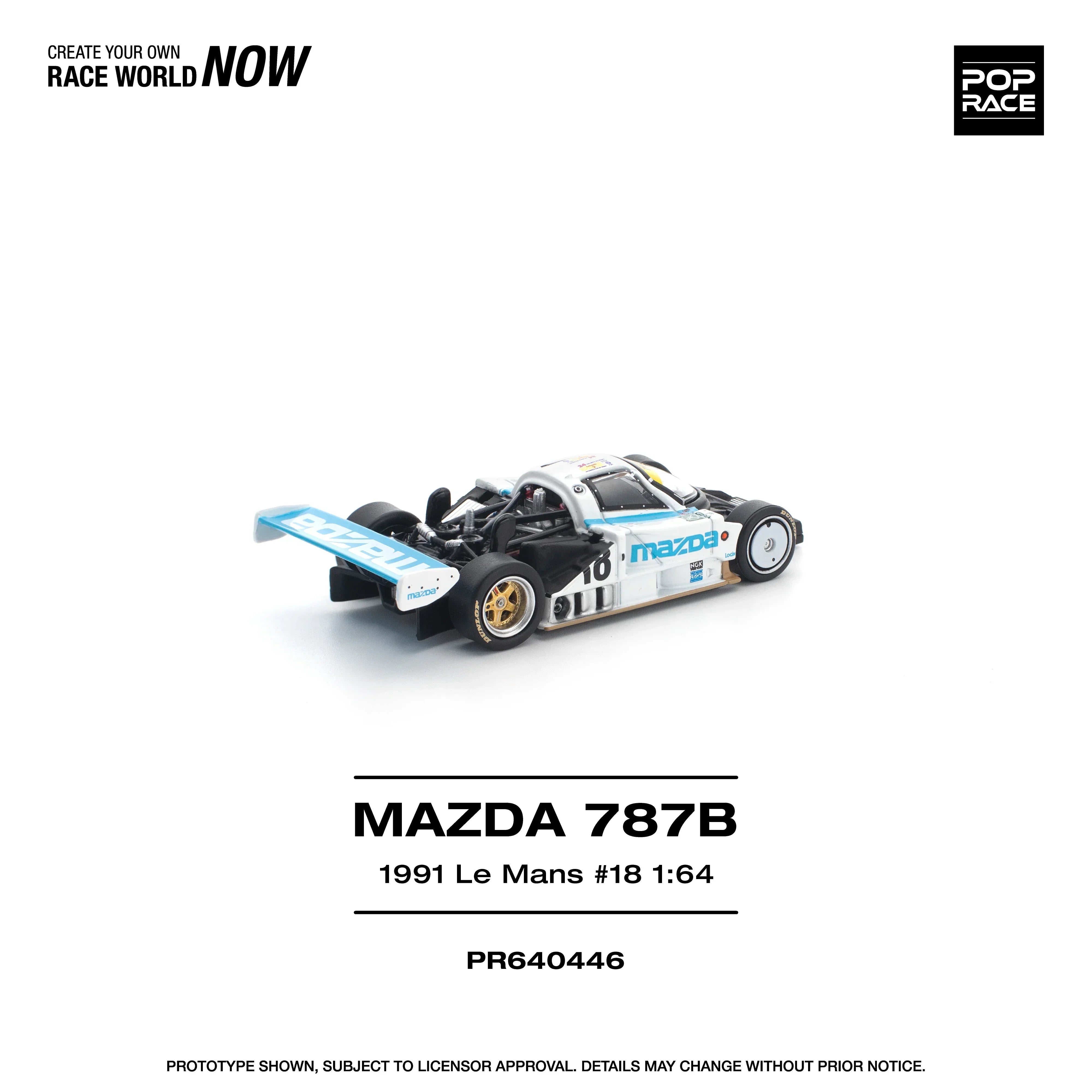 Premium scale diecast model car – *PRE-ORDER* Mazda 787B 1991 Le Mans 24Hrs #18, 1:64 Scale Collectible