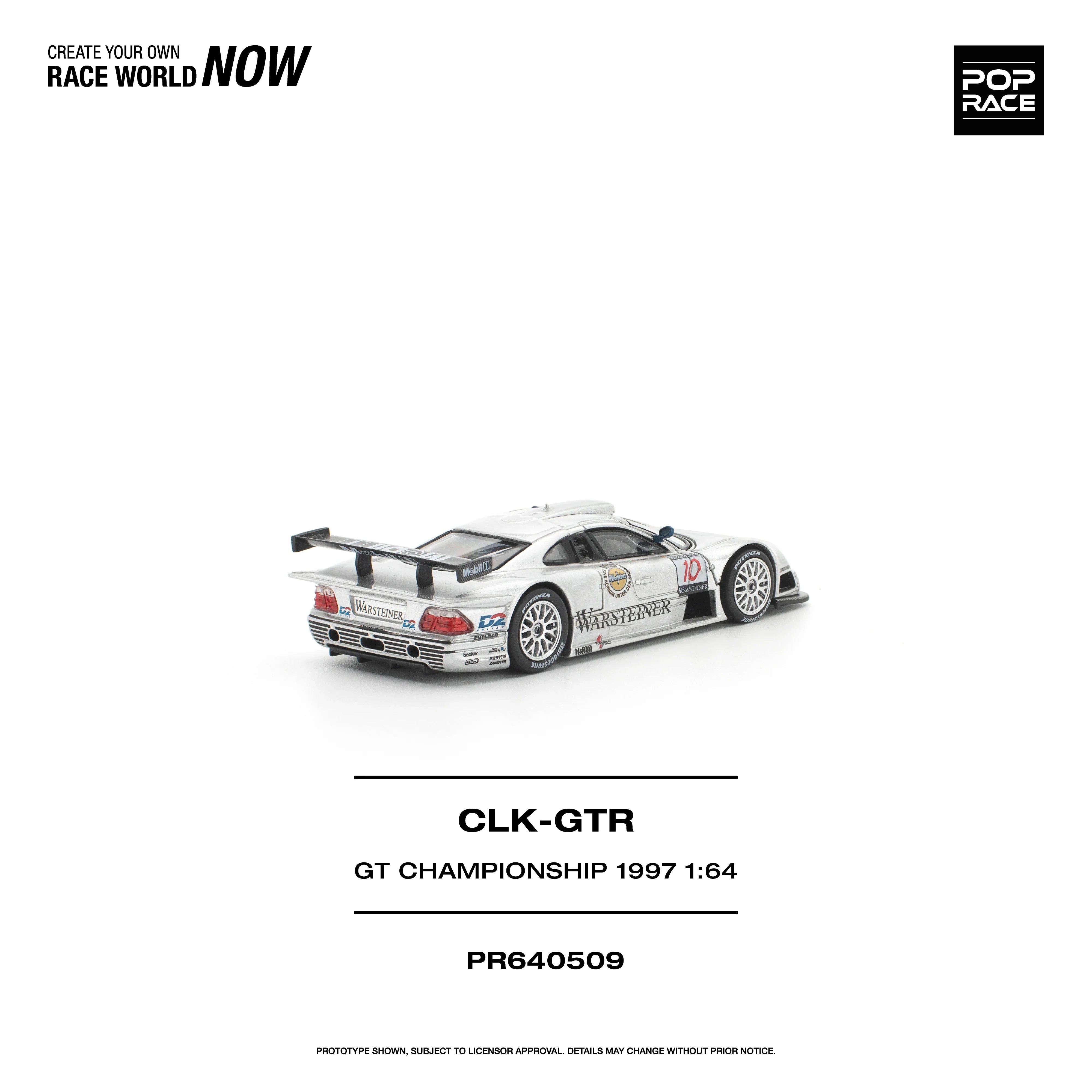 *PRE-ORDER* Mercedes-Benz AMG CLK GTR FIA GT Championship 1997, 1:64 Scale