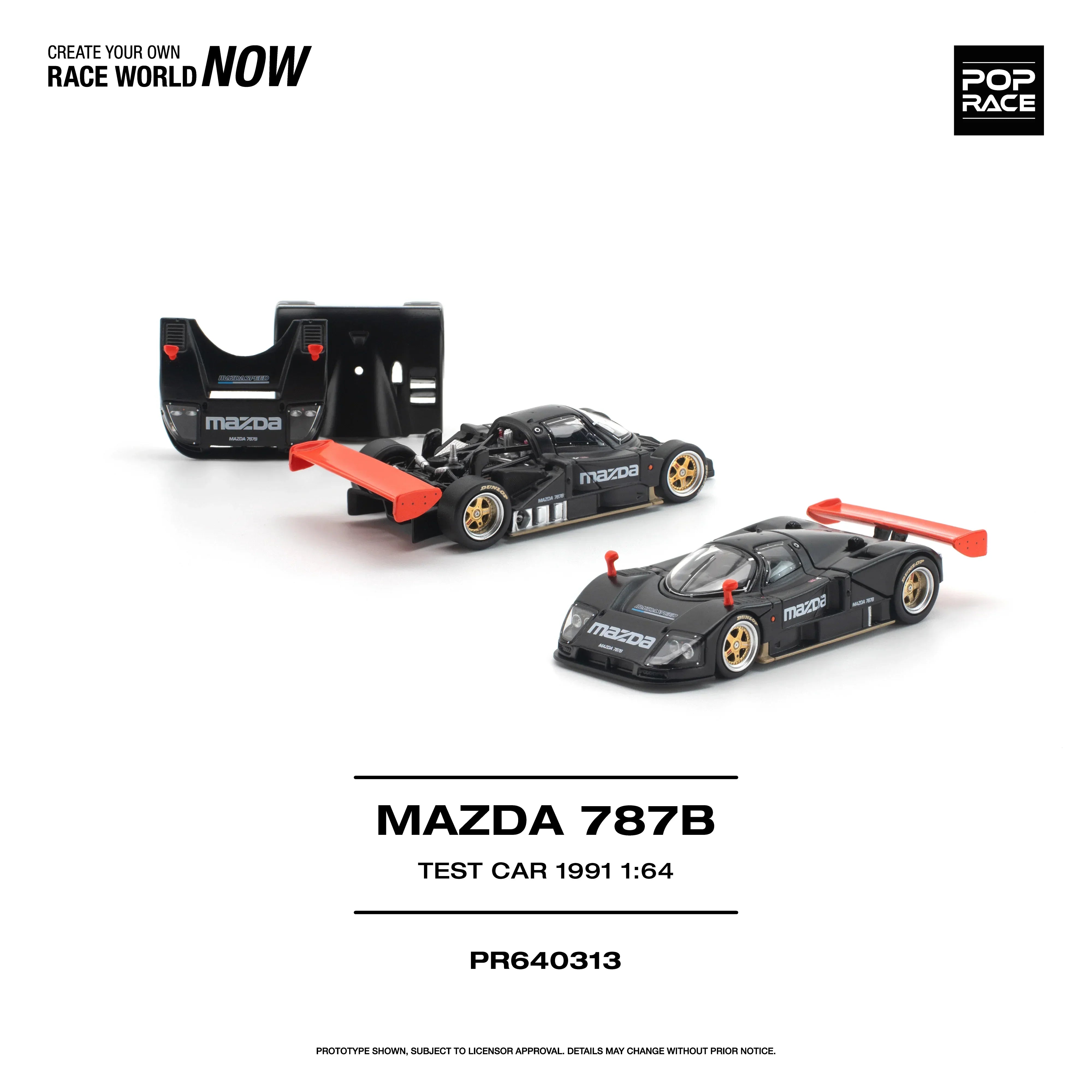 Premium scale diecast model car – *PRE-ORDER* Mazda 787B 1991 Test Car, 1:64 Scale Collectible