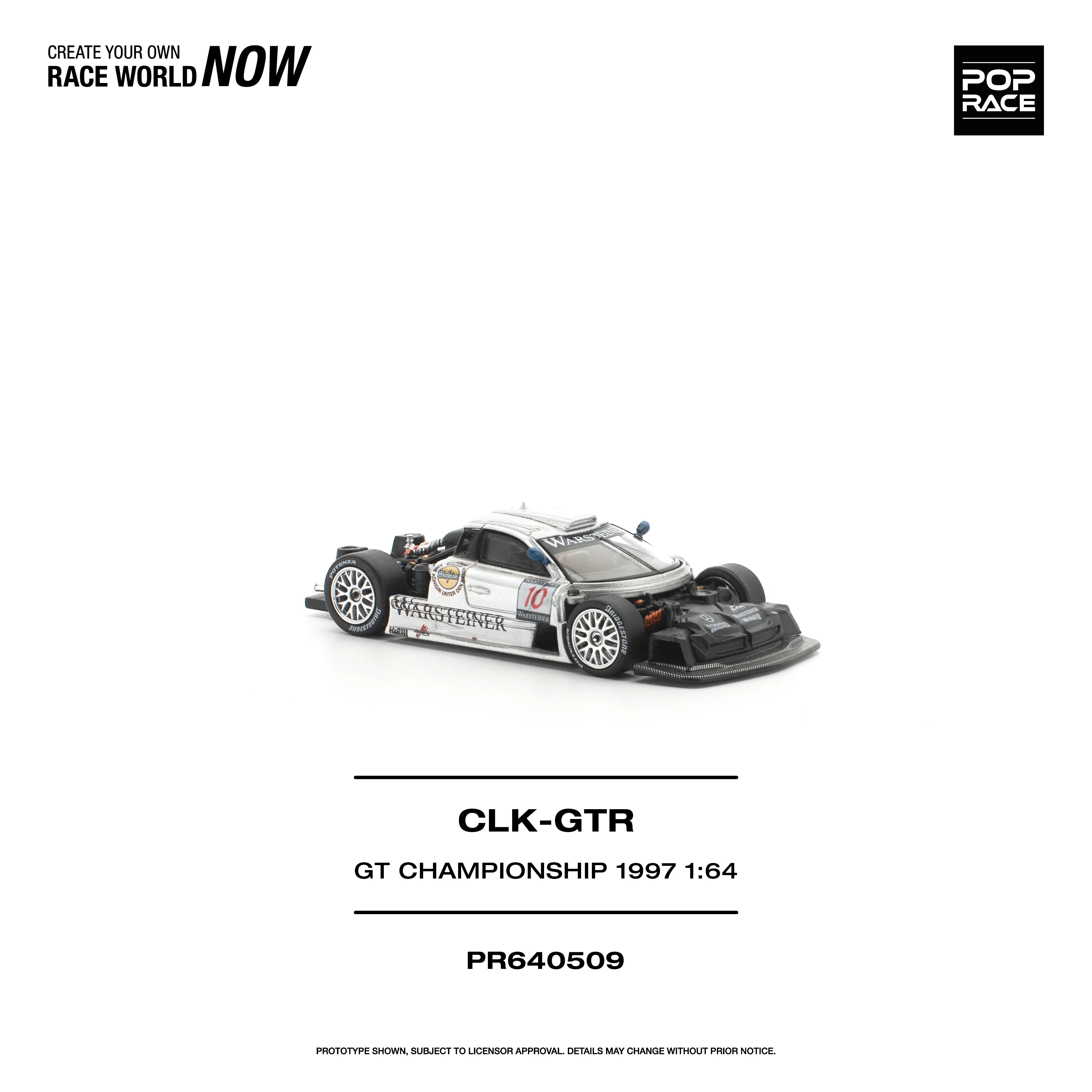 *PRE-ORDER* Mercedes-Benz AMG CLK GTR FIA GT Championship 1997, 1:64 Scale