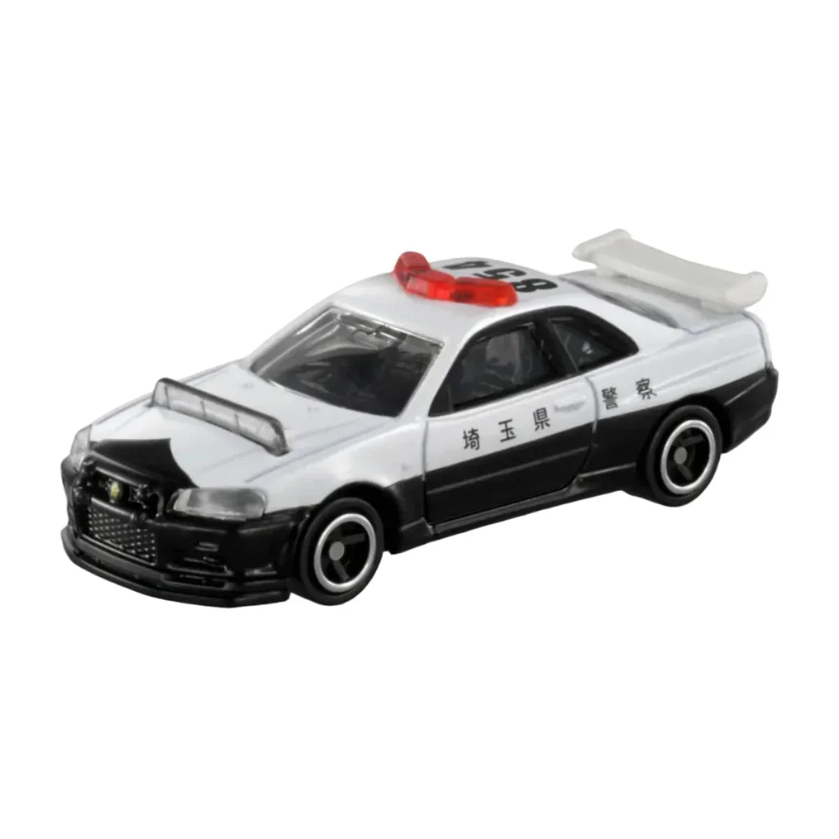 Premium scale diecast model car – Tomica No.1 Nissan Skyline Gt-R (Bnr34) Police Car, 1:62 Scale (White) Collectible