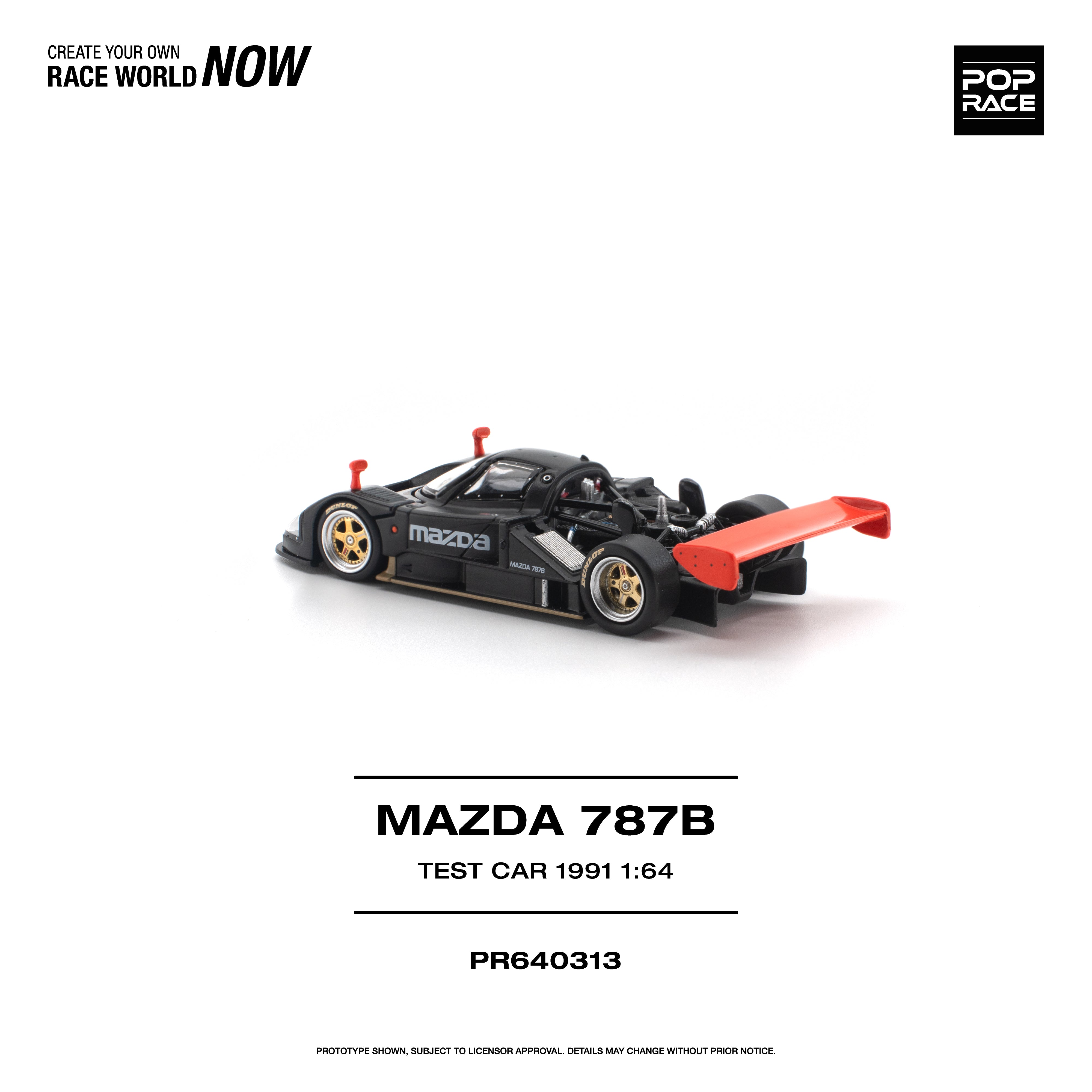 Premium scale diecast model car – *PRE-ORDER* Mazda 787B 1991 Test Car, 1:64 Scale Collectible