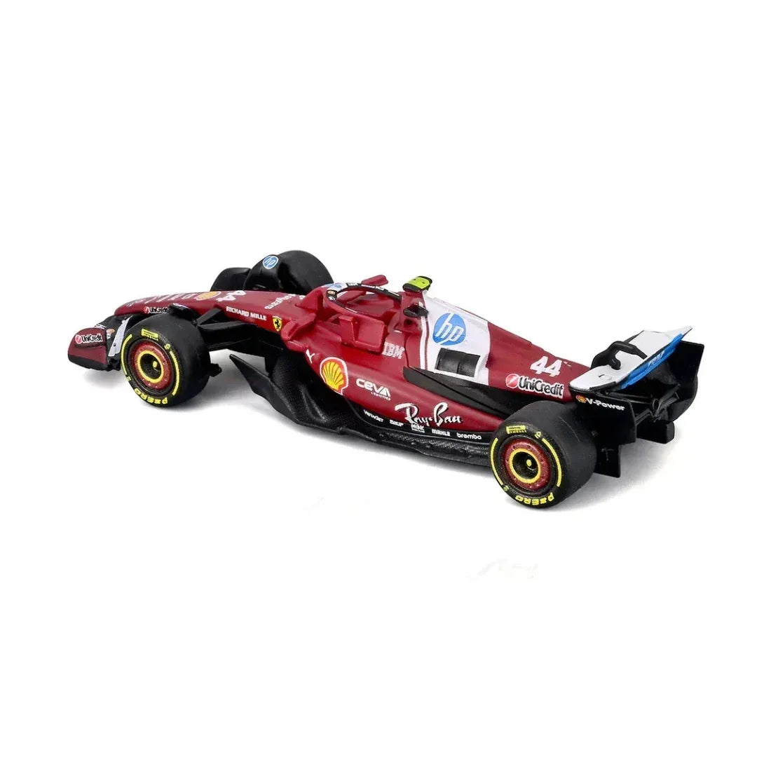 Premium scale diecast model car – F1 Formula Racing #44 SF25 (Lewis Hamilton), 1:64 Scale (Maroon) Collectible
