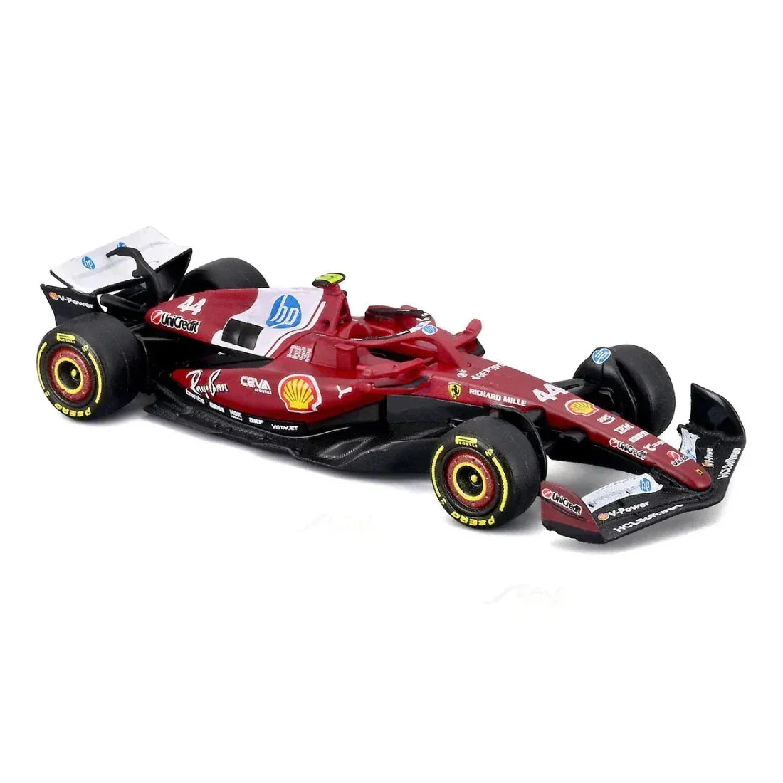 Premium scale diecast model car – F1 Formula Racing #44 SF25 (Lewis Hamilton), 1:64 Scale (Maroon) Collectible