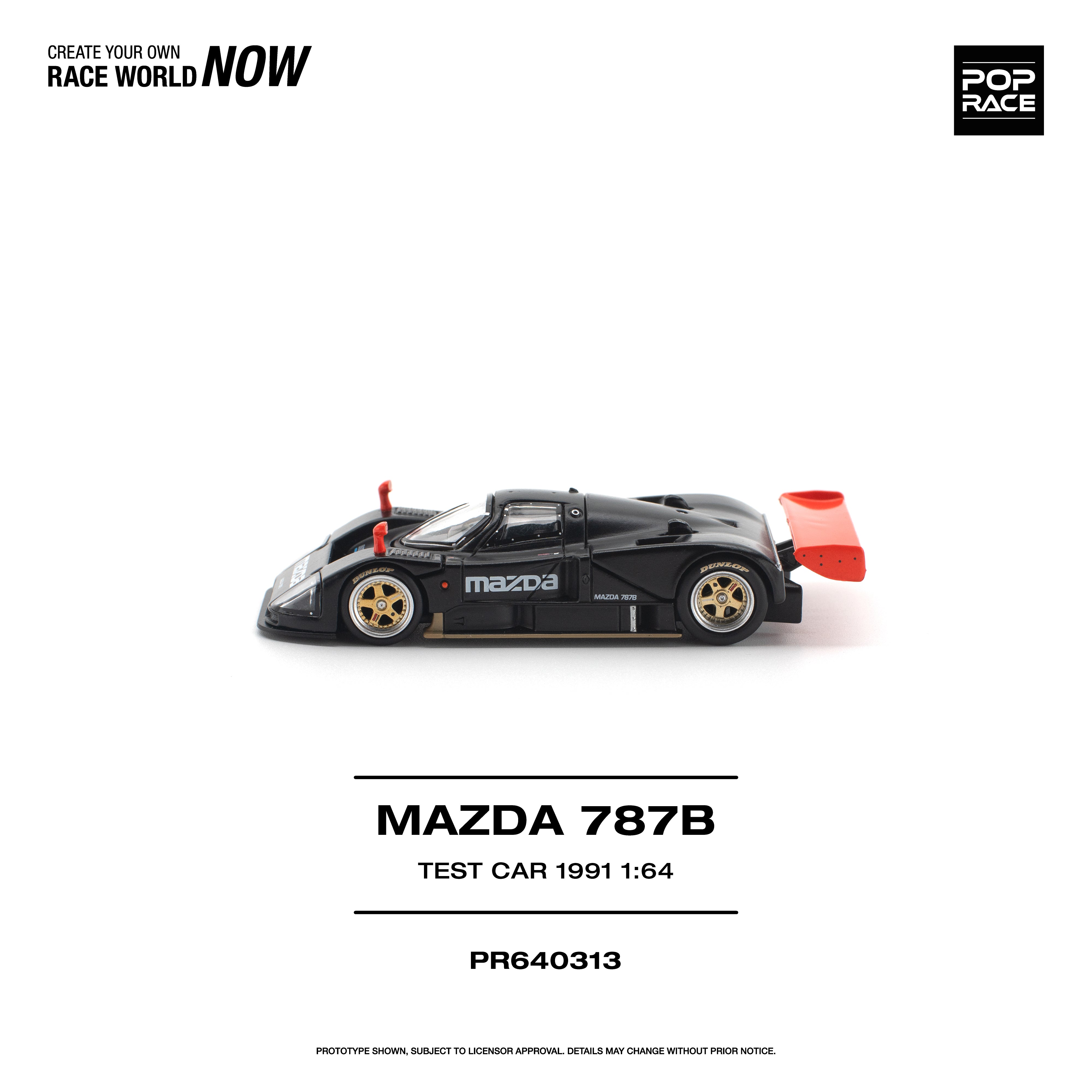 Premium scale diecast model car – *PRE-ORDER* Mazda 787B 1991 Test Car, 1:64 Scale Collectible