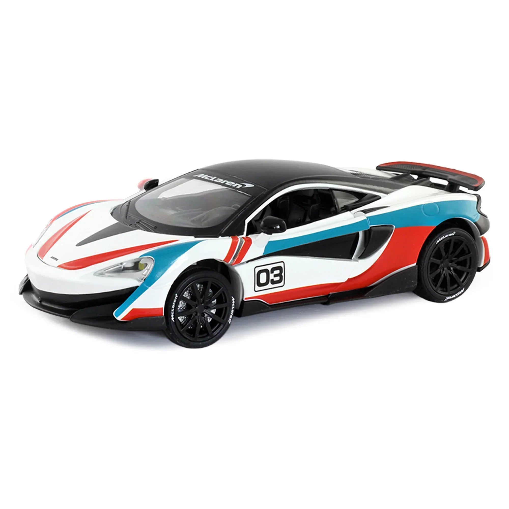 Premium scale diecast model car – McLaren 600 LT, 1:32 Scale (White) Collectible