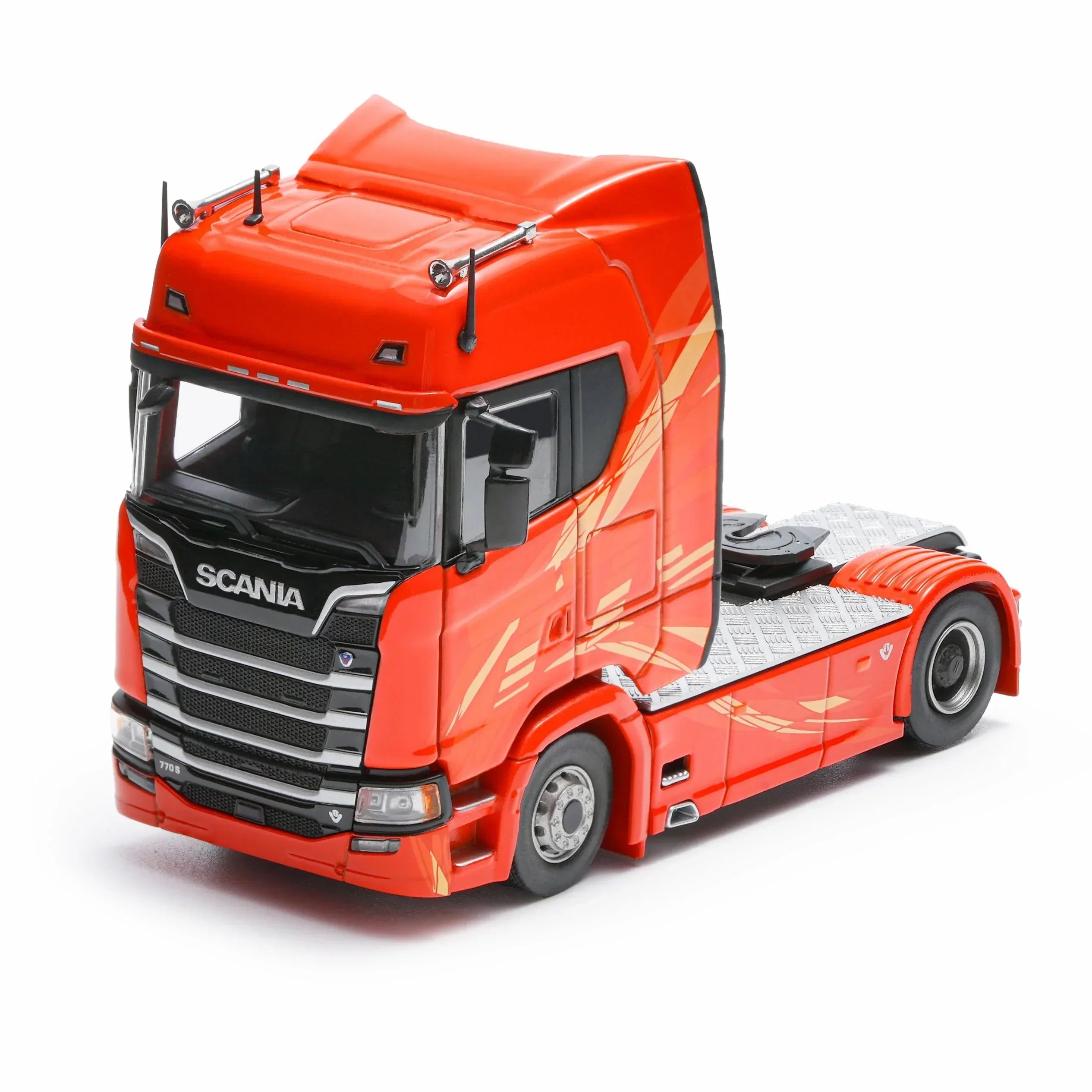 Premium scale diecast model car – Scania 770S, 1:64 Scale (Orange) Collectible