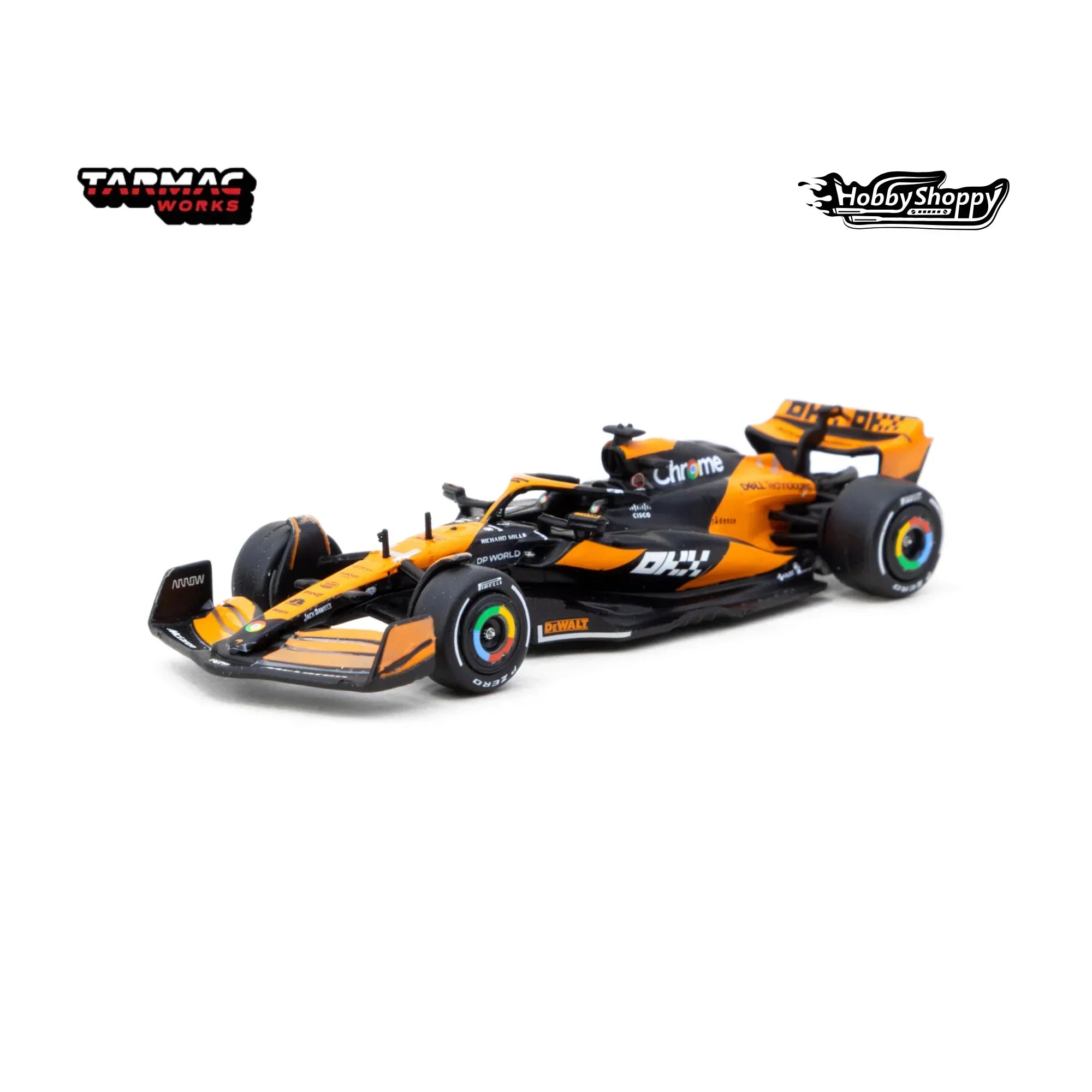 Premium scale diecast model car – McLaren MCL60 2024 Livery - Global64, 1:64 Scale (Orange) Collectible