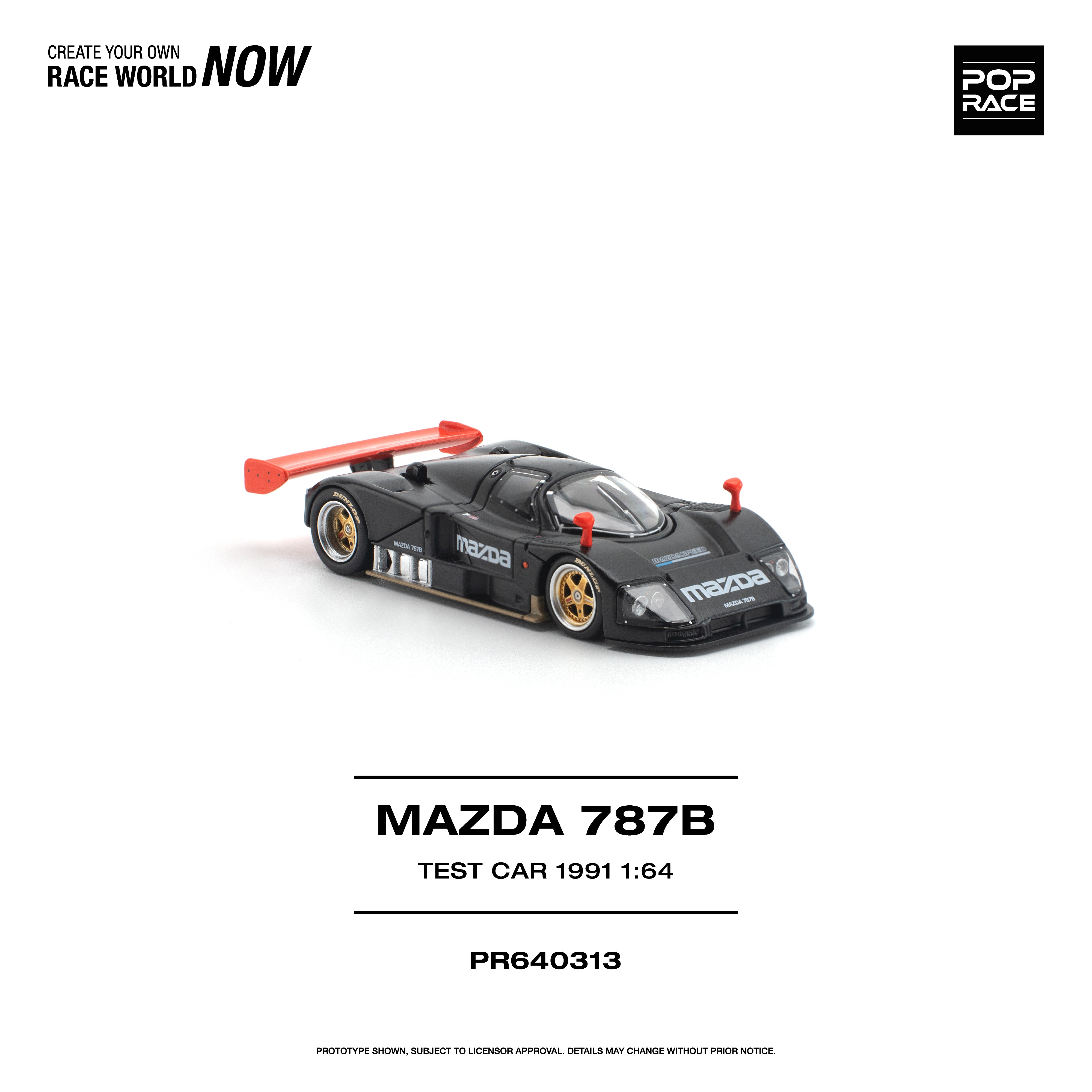 Premium scale diecast model car – *PRE-ORDER* Mazda 787B 1991 Test Car, 1:64 Scale Collectible