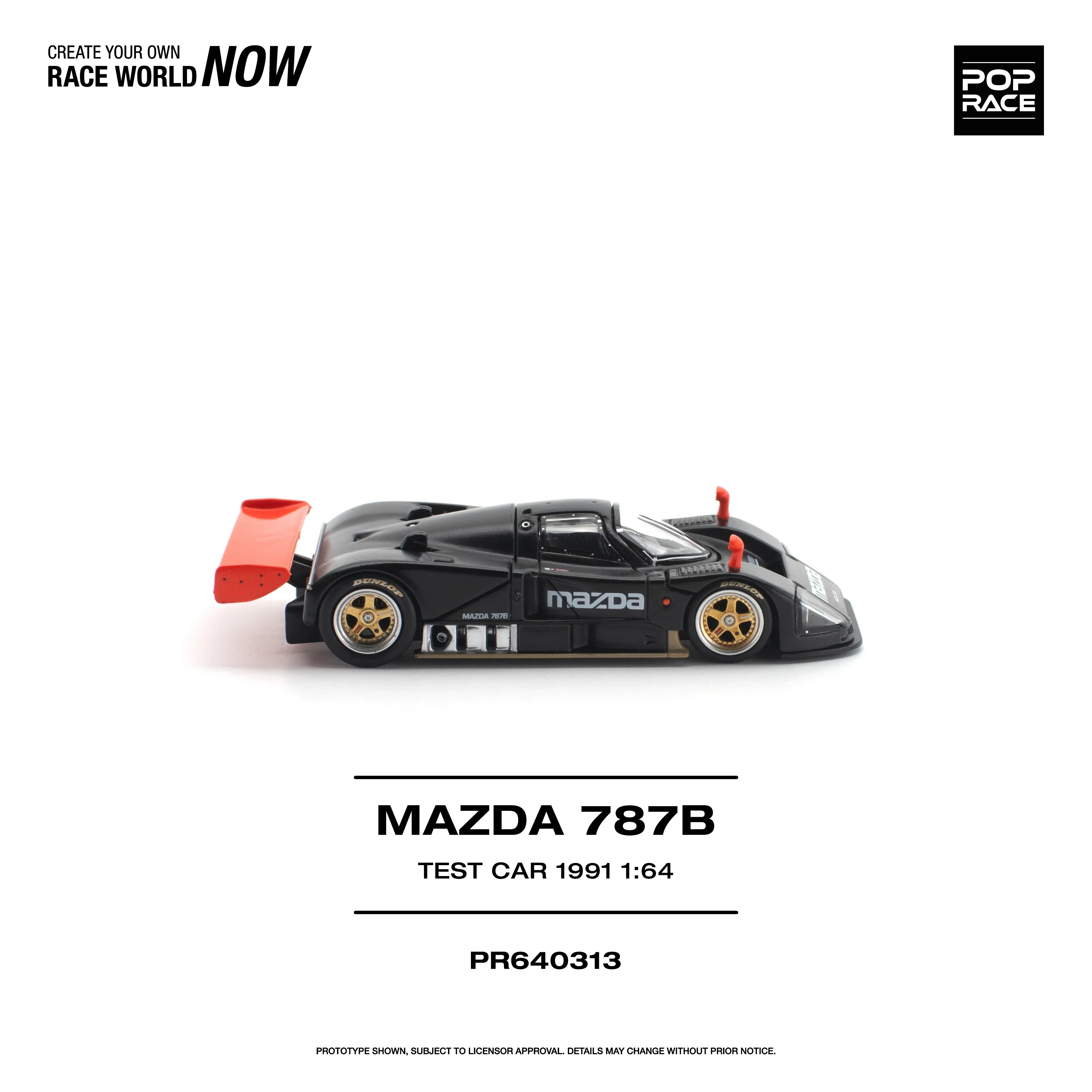 Premium scale diecast model car – *PRE-ORDER* Mazda 787B 1991 Test Car, 1:64 Scale Collectible