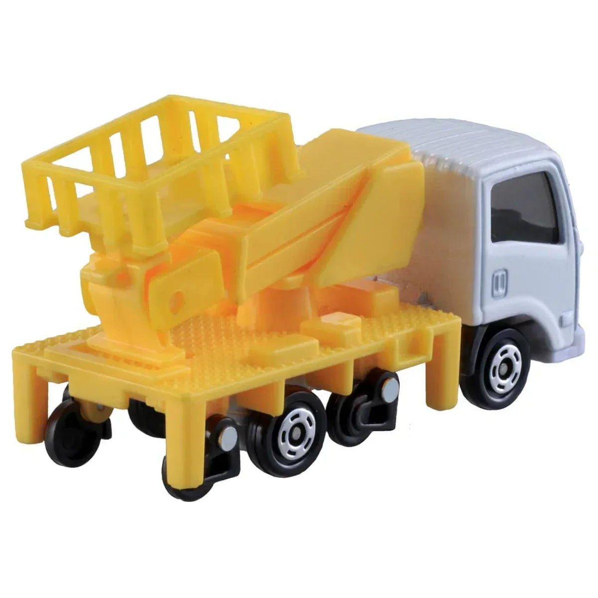 Premium scale diecast model car – Tomica No.17 Isuzu ELF Road Railer, 1:64 Scale (Yellow) Collectible