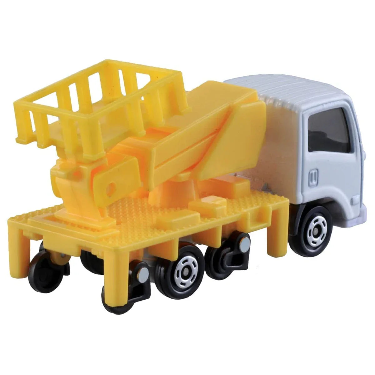 Premium scale diecast model car – Tomica No.17 Isuzu ELF Road Railer, 1:64 Scale (Yellow) Collectible