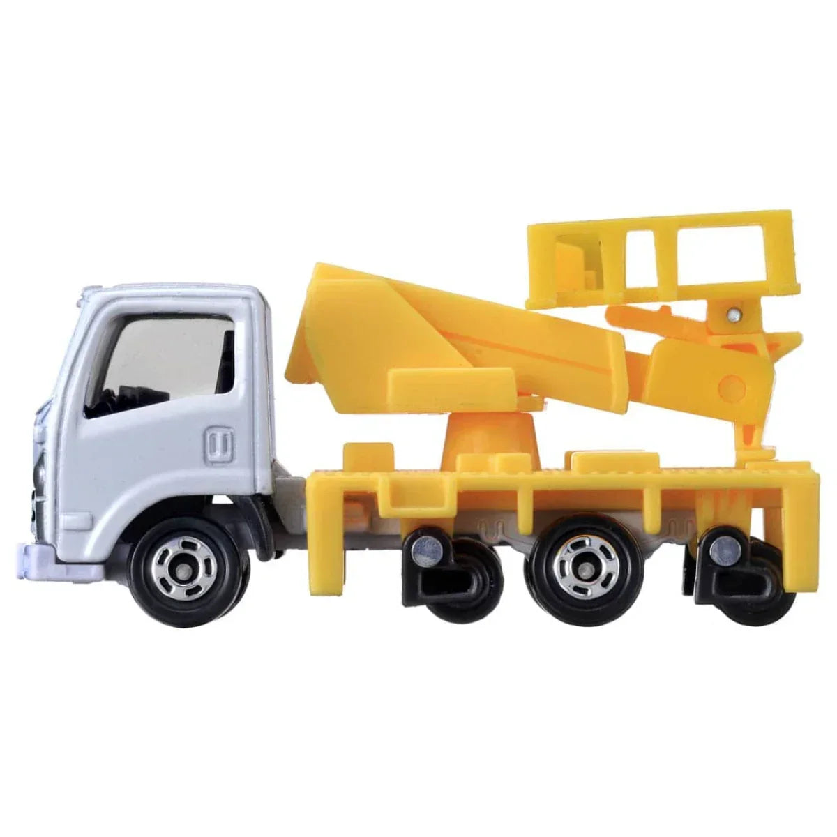 Premium scale diecast model car – Tomica No.17 Isuzu ELF Road Railer, 1:64 Scale (Yellow) Collectible
