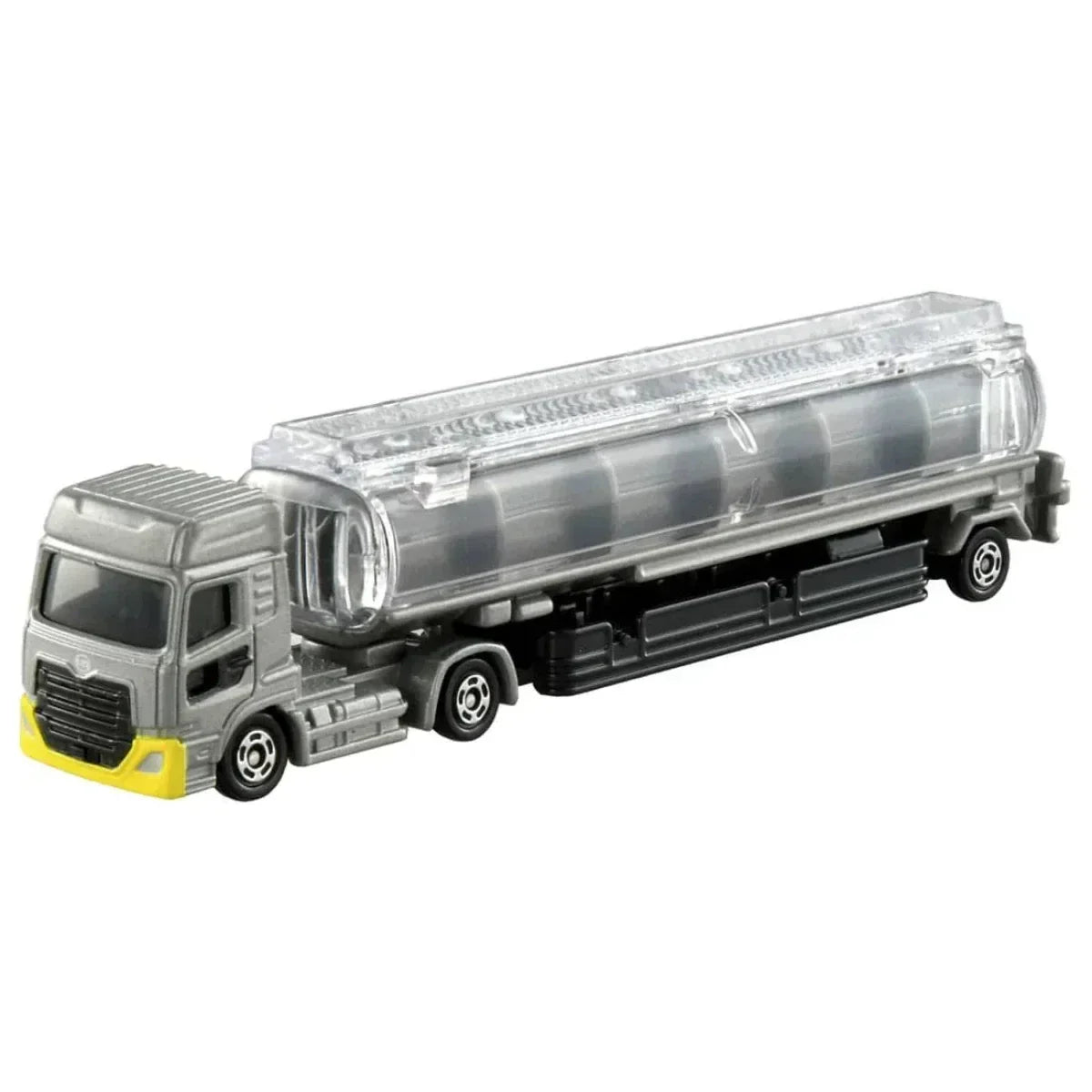 Premium scale diecast model car – Tomica Long No.136 UD Truck Quon Tank Lorry, 1:89 Scale (Silver) Collectible