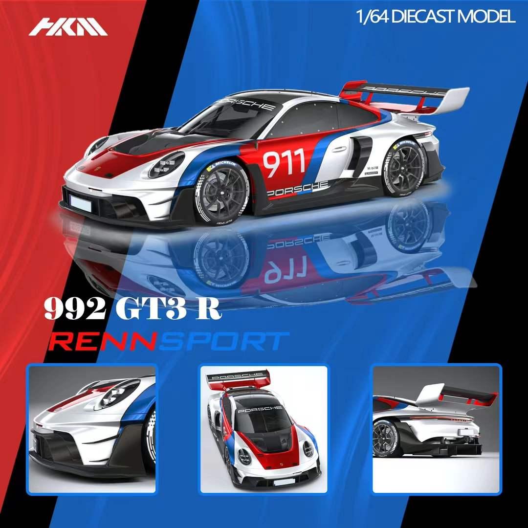 Premium scale diecast model car – Porsche 911 (992) GT3 R (Rennsport) Multicolor (Limited to 999) Collectible