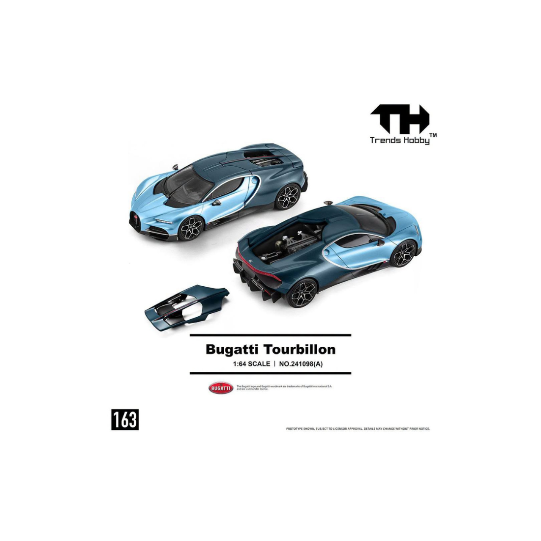 *PRE-ORDER* Bugatti Tourbillon Atlantic Blue, 1:64 Scale