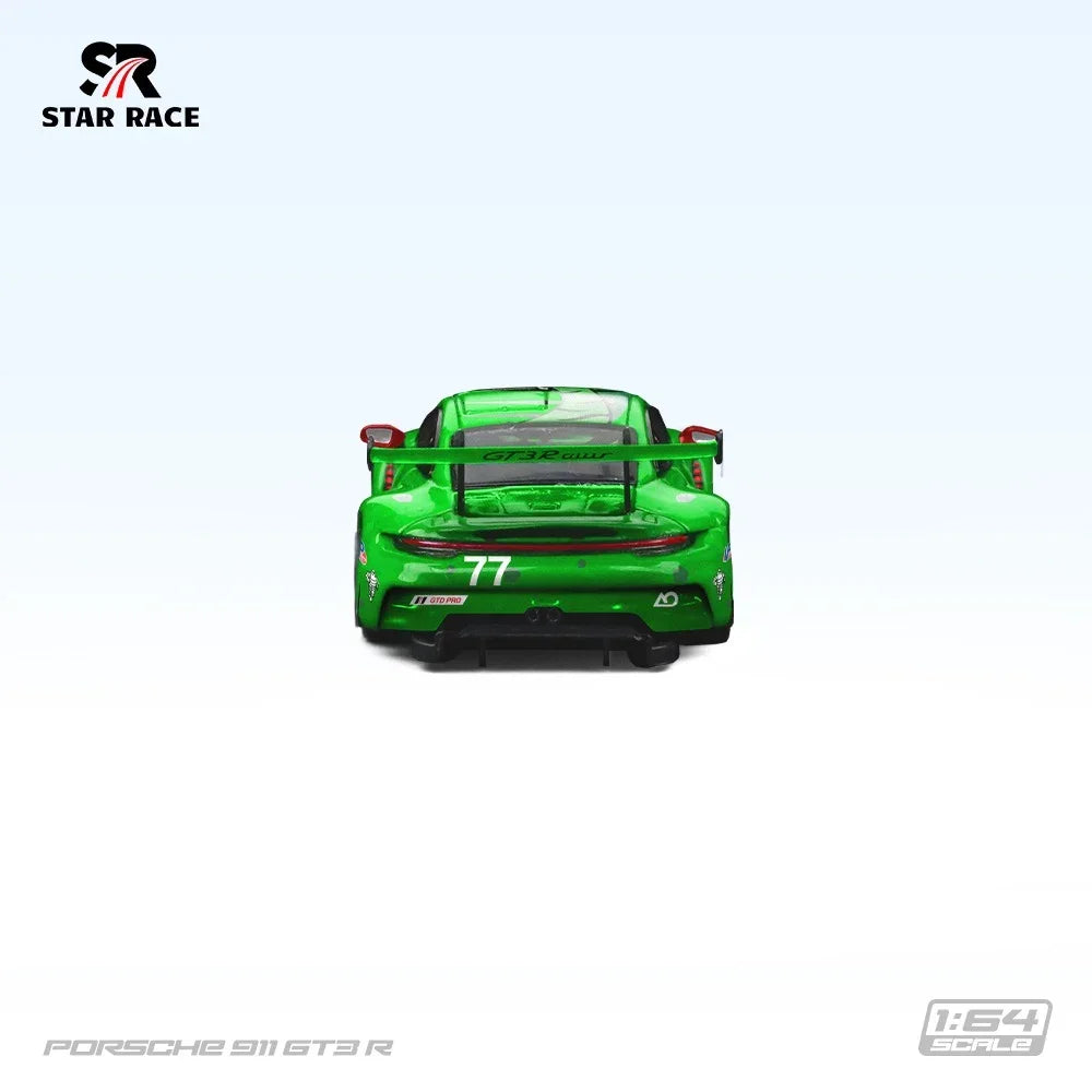 Premium scale diecast model car – Porsche Rexy 911 GT3 R, Black Dragon #77 AO Racing Collectible