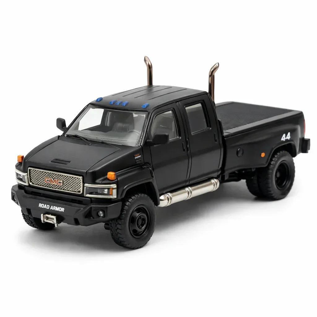 Premium scale diecast model car – Top Kick C4500 Off-Road Version, 1:64 Scale (Black) Collectible