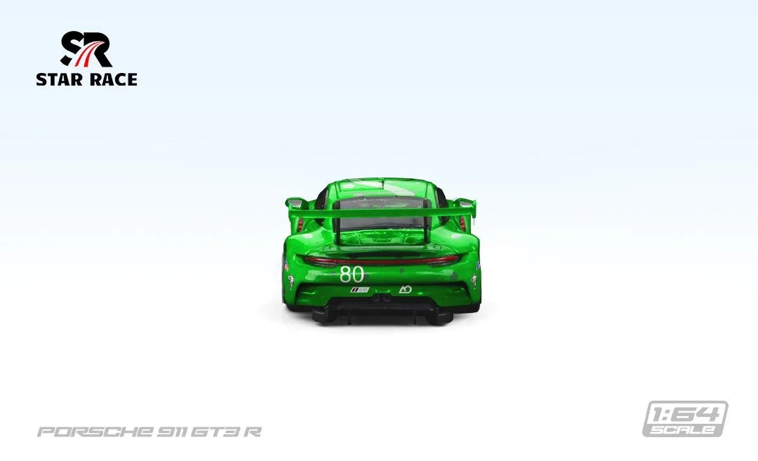 Premium scale diecast model car – Porsche Rexy 911 GT3 R - Black Dragon #80 AO Racing (Green) Collectible