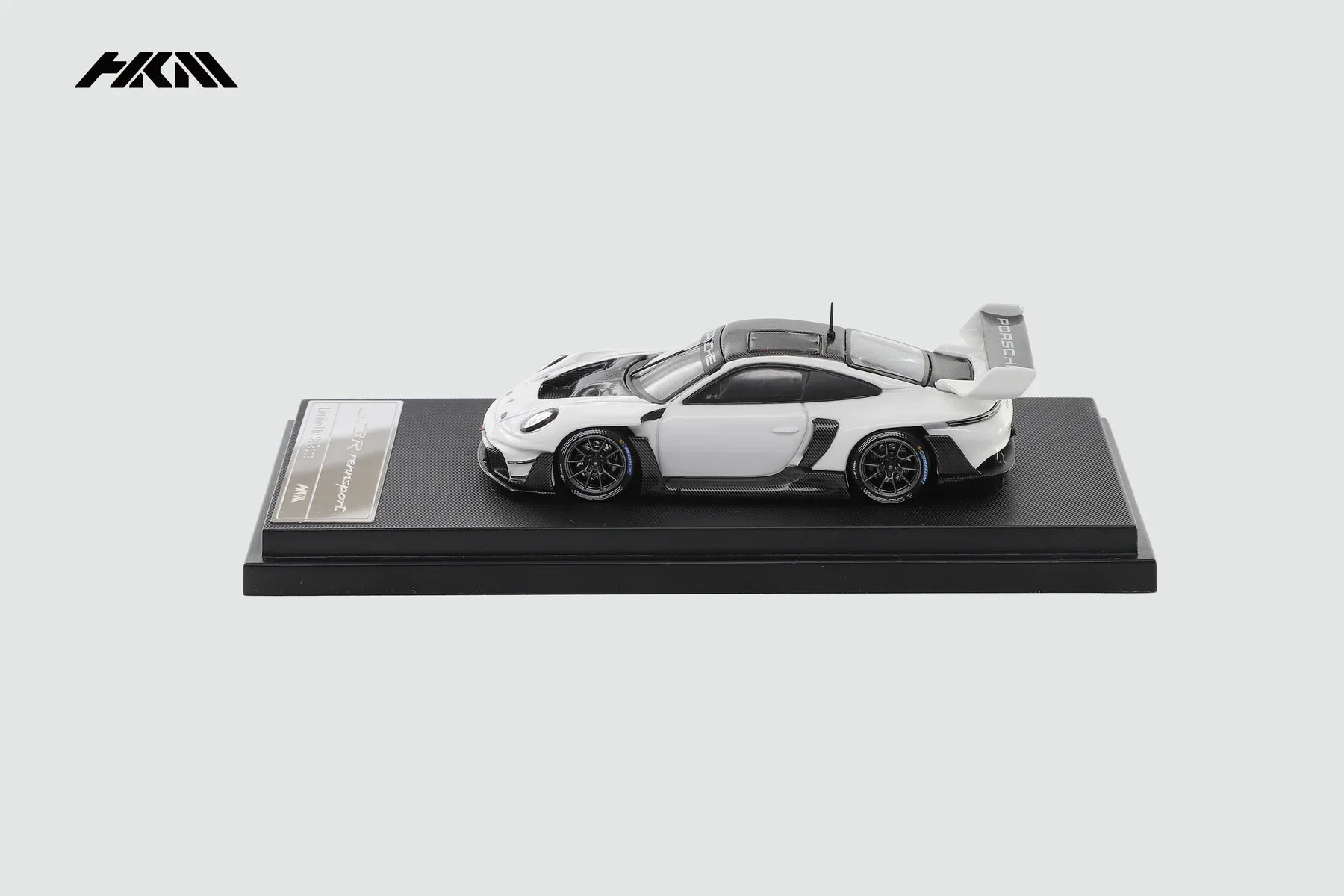 Premium scale diecast model car – Porsche 911 (992) GT3 R (Rennsport), (Limited to 999), 1:64 Scale (White) Collectible