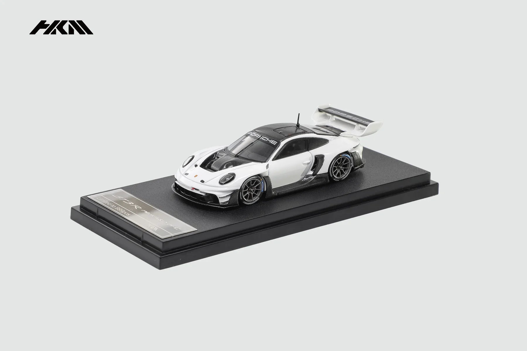 Premium scale diecast model car – Porsche 911 (992) GT3 R (Rennsport), (Limited to 999), 1:64 Scale (White) Collectible