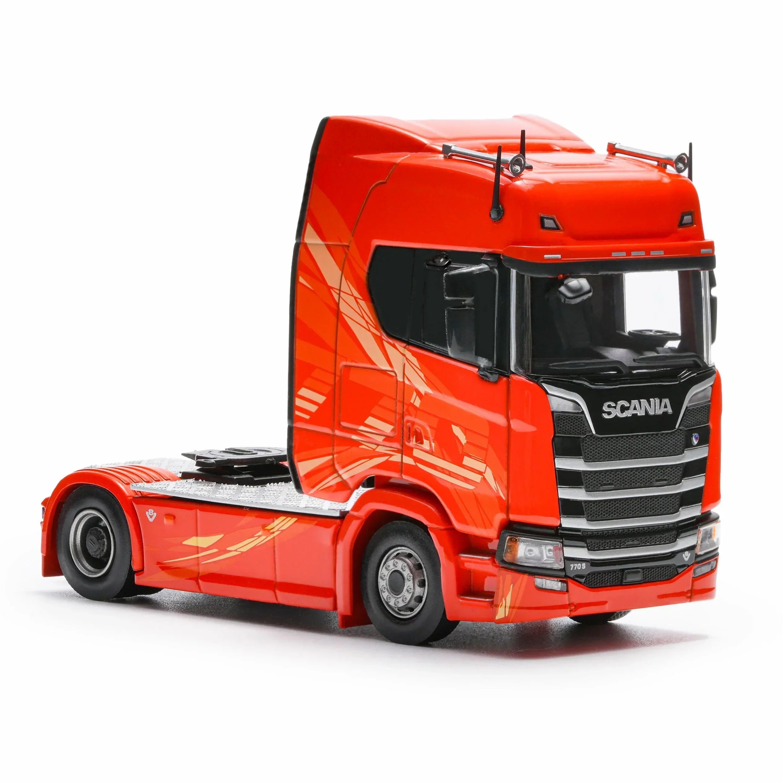 Premium scale diecast model car – Scania 770S, 1:64 Scale (Orange) Collectible