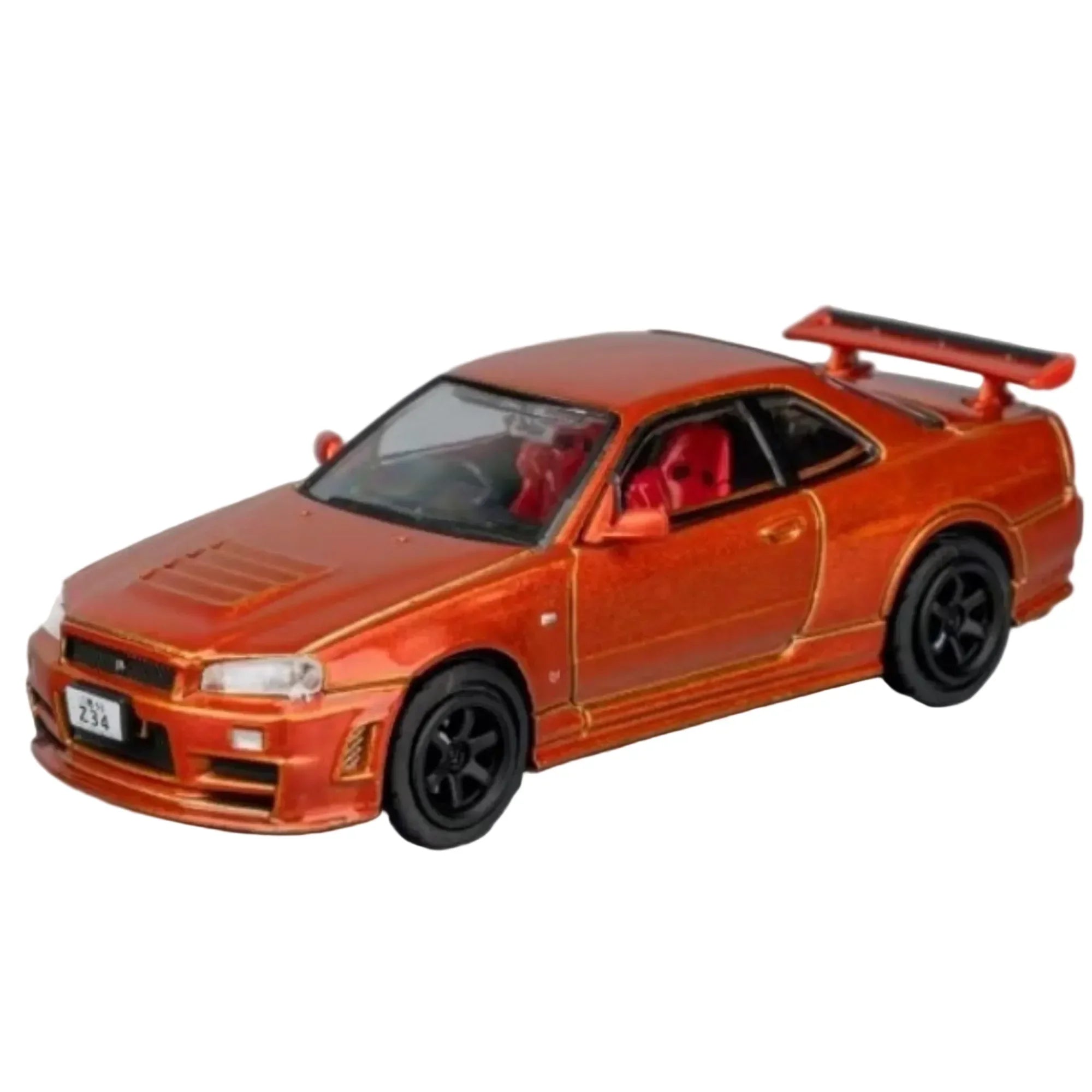 Premium scale diecast model car – Nismo GT-R Z UNE (R34) RHD, 1:64 Scale (Orange) Collectible