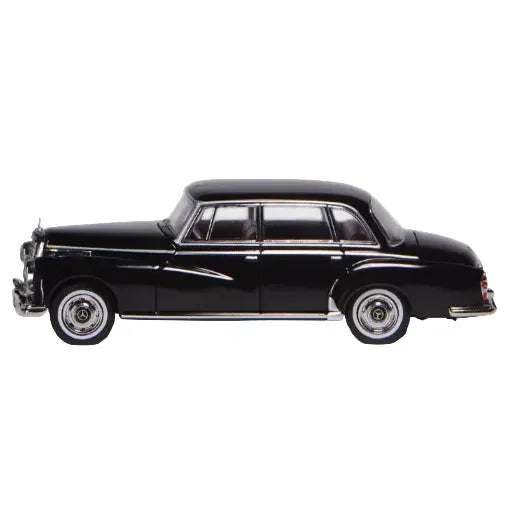 Premium scale diecast model car – Mercedes-Benz 300D 1959, 1:64 Scale (Black) Collectible