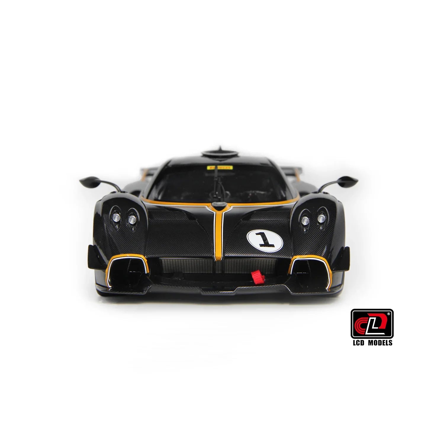 Premium scale diecast model car – Pagani Huayra R, 1:18 Scale (Carbon Black) Collectible